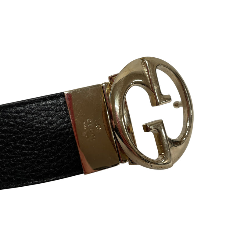 GUCCI Belt Leather BLK 525040 2nd STREET USA