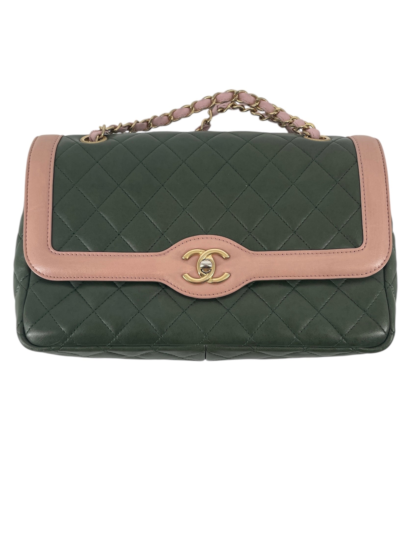 CHANEL/Cross Body Bag/Leather/GRN/23509076 view 1