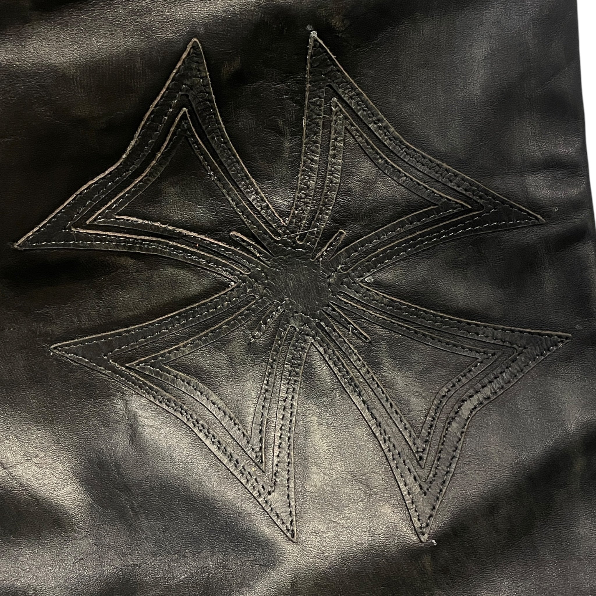 vale forever/Bootcut Pants/36/Leather/BLK/cross on crotch view 5