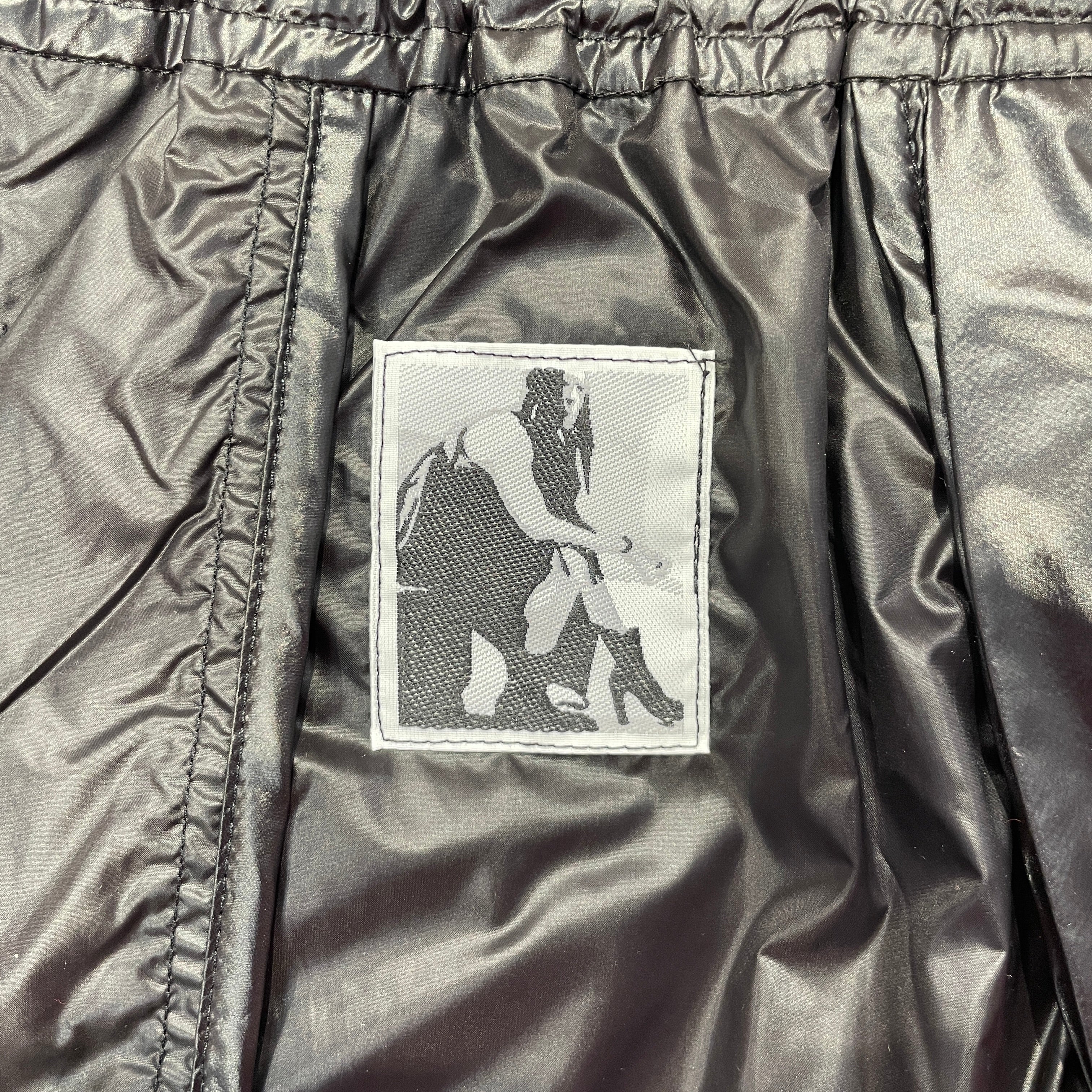 RICK OWENS DRKSHDW/Pants/L/Nylon/BLK/Side Push Buttons, Drawstring view 4