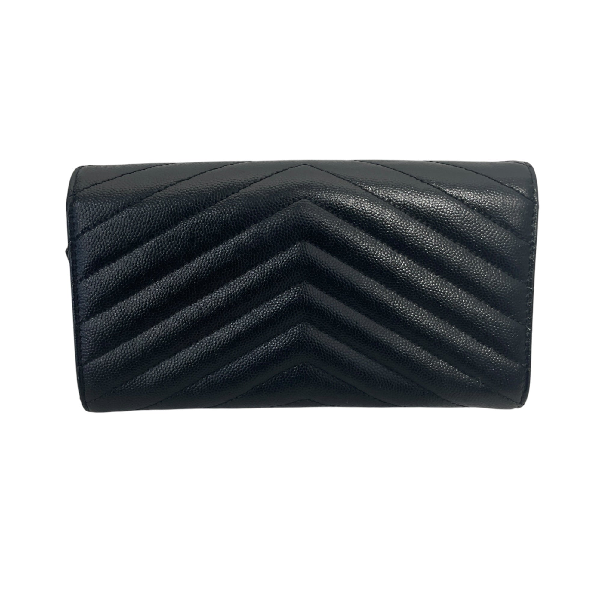SAINT LAURENT/Long Wallet/Leather/BLK/L's/ view 2