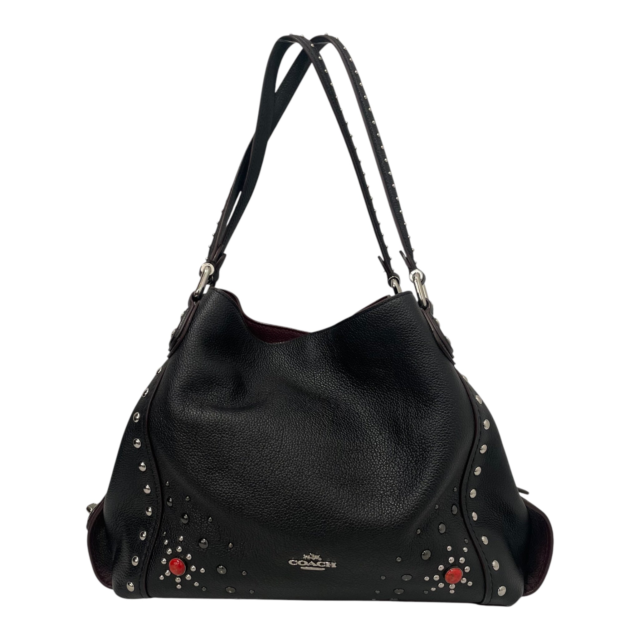 COACH/Tote Bag/Leather/BLK/EDIESHOULDERWESTERN view 1