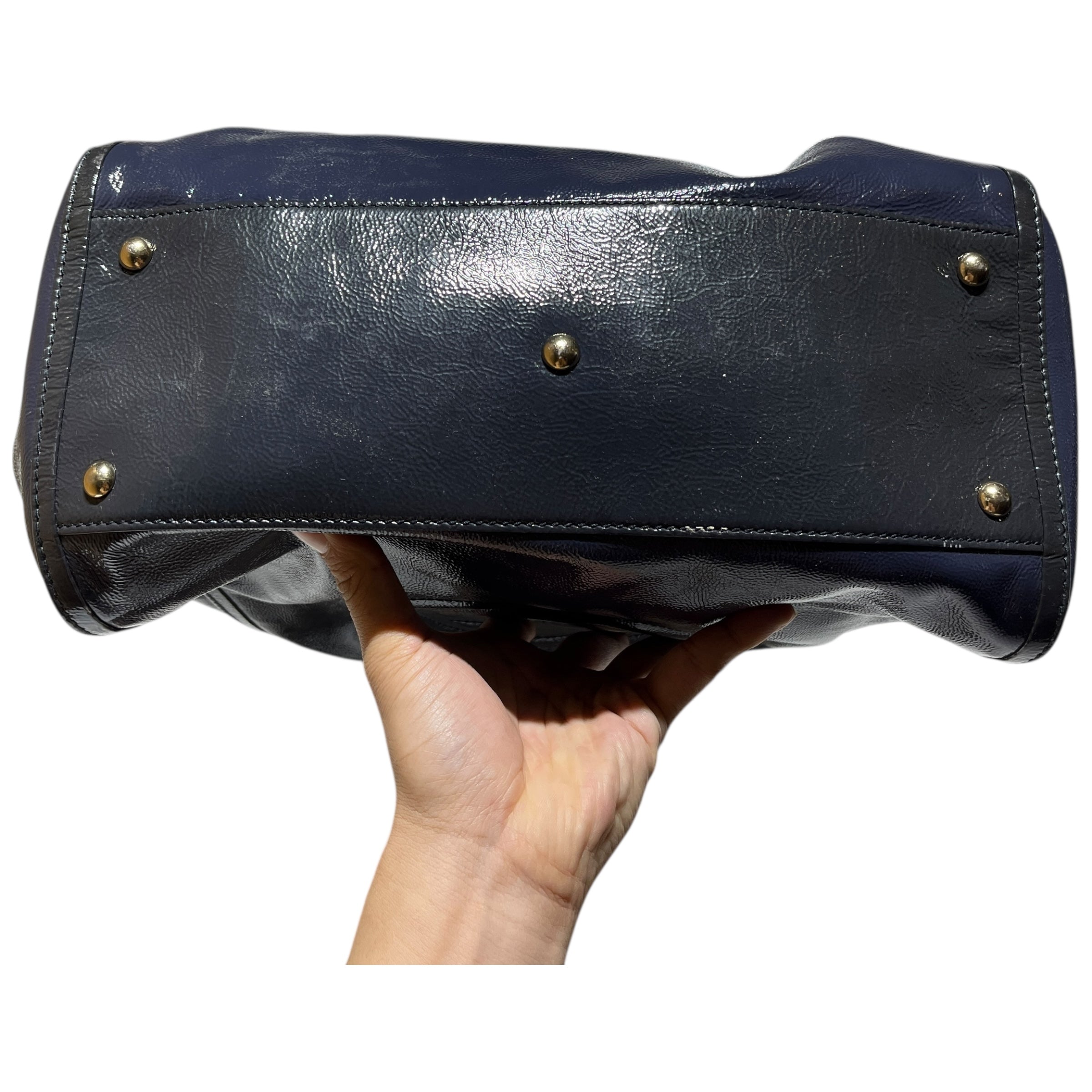 GUCCI/Hand Bag/Leather/NVY/PATENT LEATHER/ SOHO view 5
