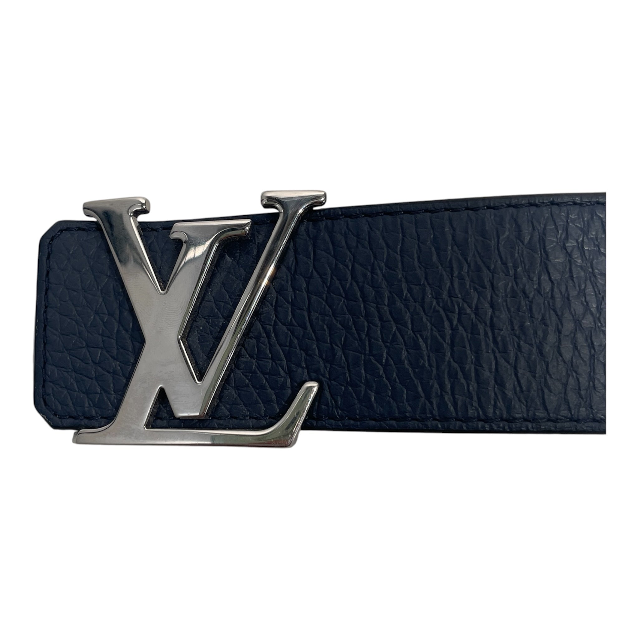 LOUIS VUITTON/Belt/Leather/NVY/LV LOGO view 2