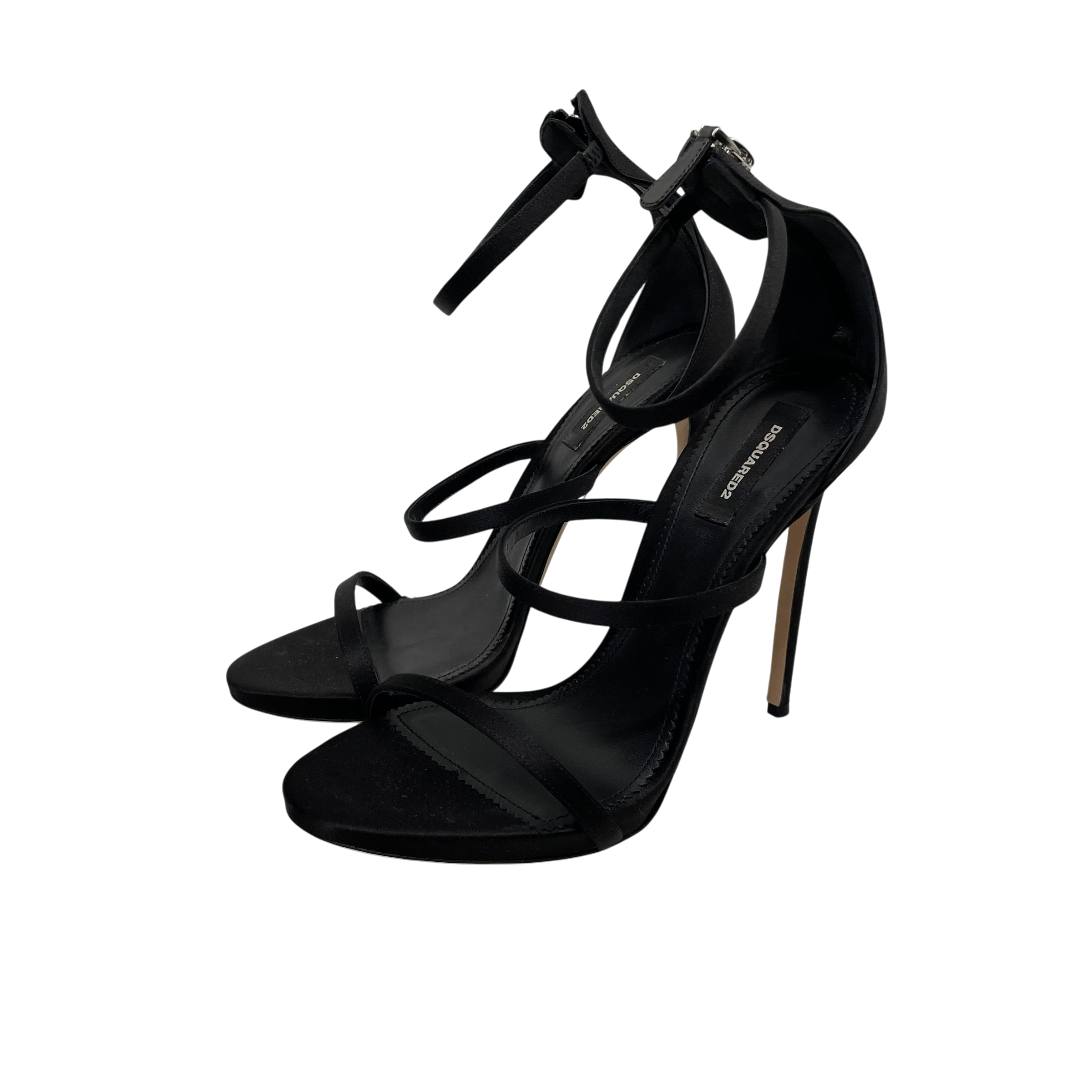 DSQUARED2/Heels/EU 40/Cotton/BLK/STRAPPY SANDAL view 5