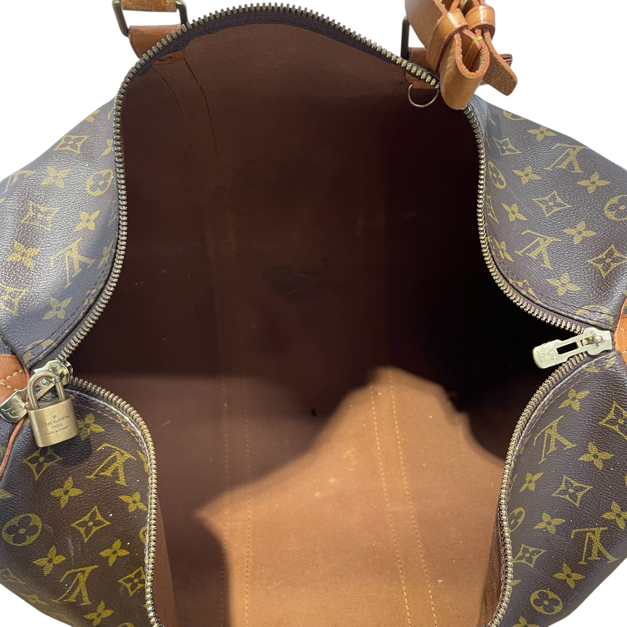 LOUIS VUITTON/Luggage/Monogram/Leather/BRW/duffle/lock/SP0945 view 3