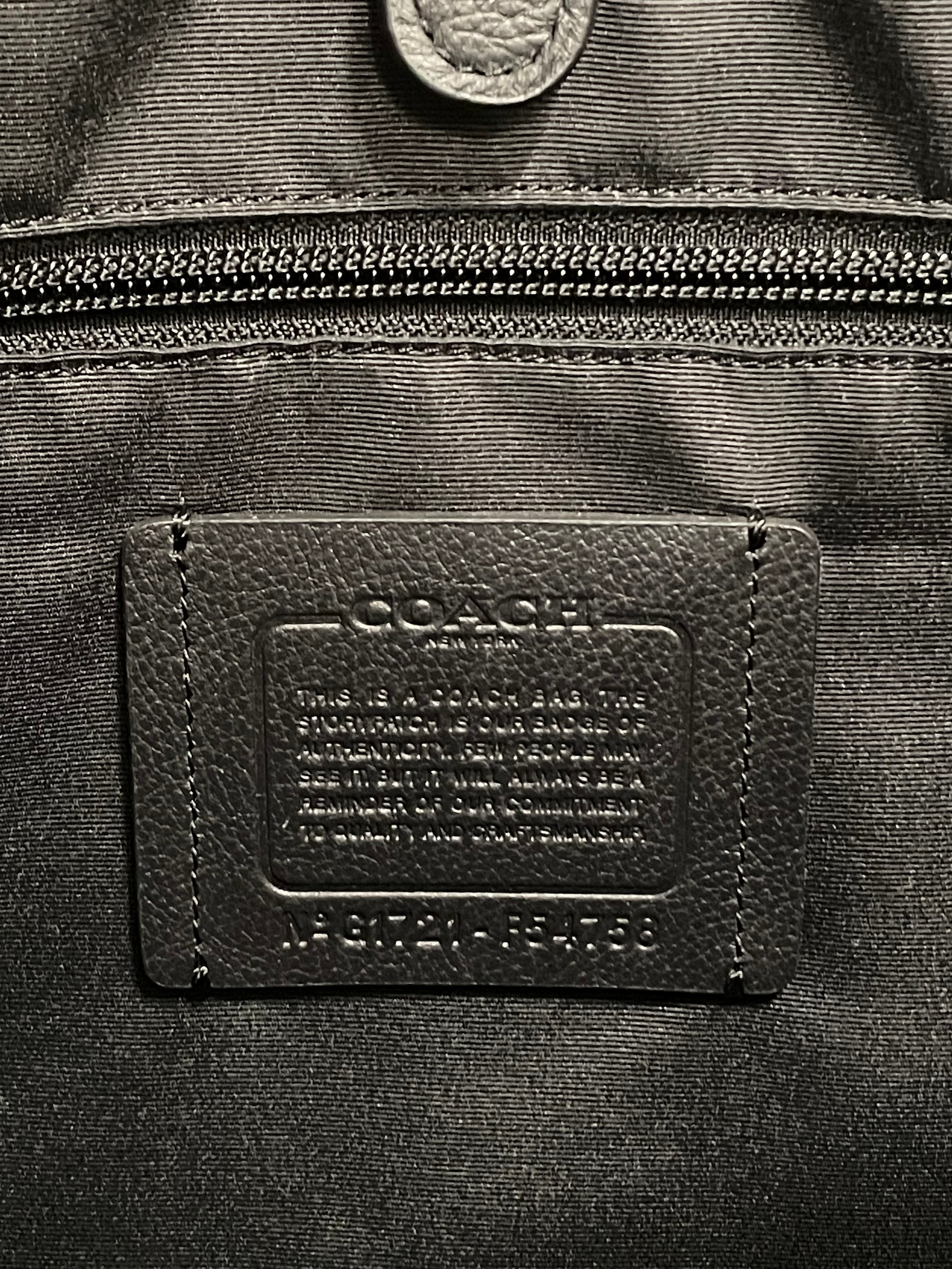 COACH/Tote Bag/Leather/BLK/G1721 view 5