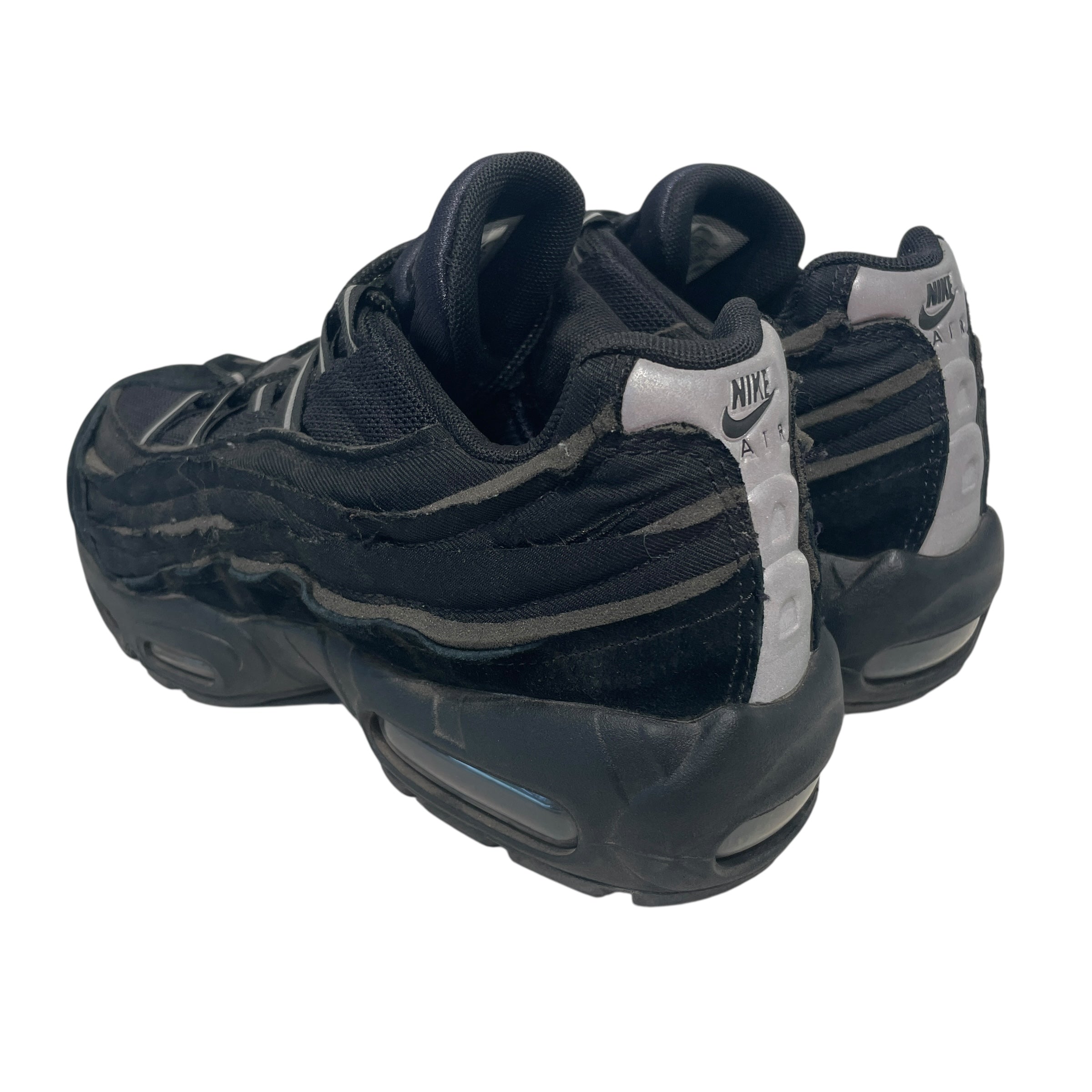 NIKE/COMME des GARCONS/Low-Sneakers/US 7/Cotton/BLK/Air Max 95 X CDG view 2