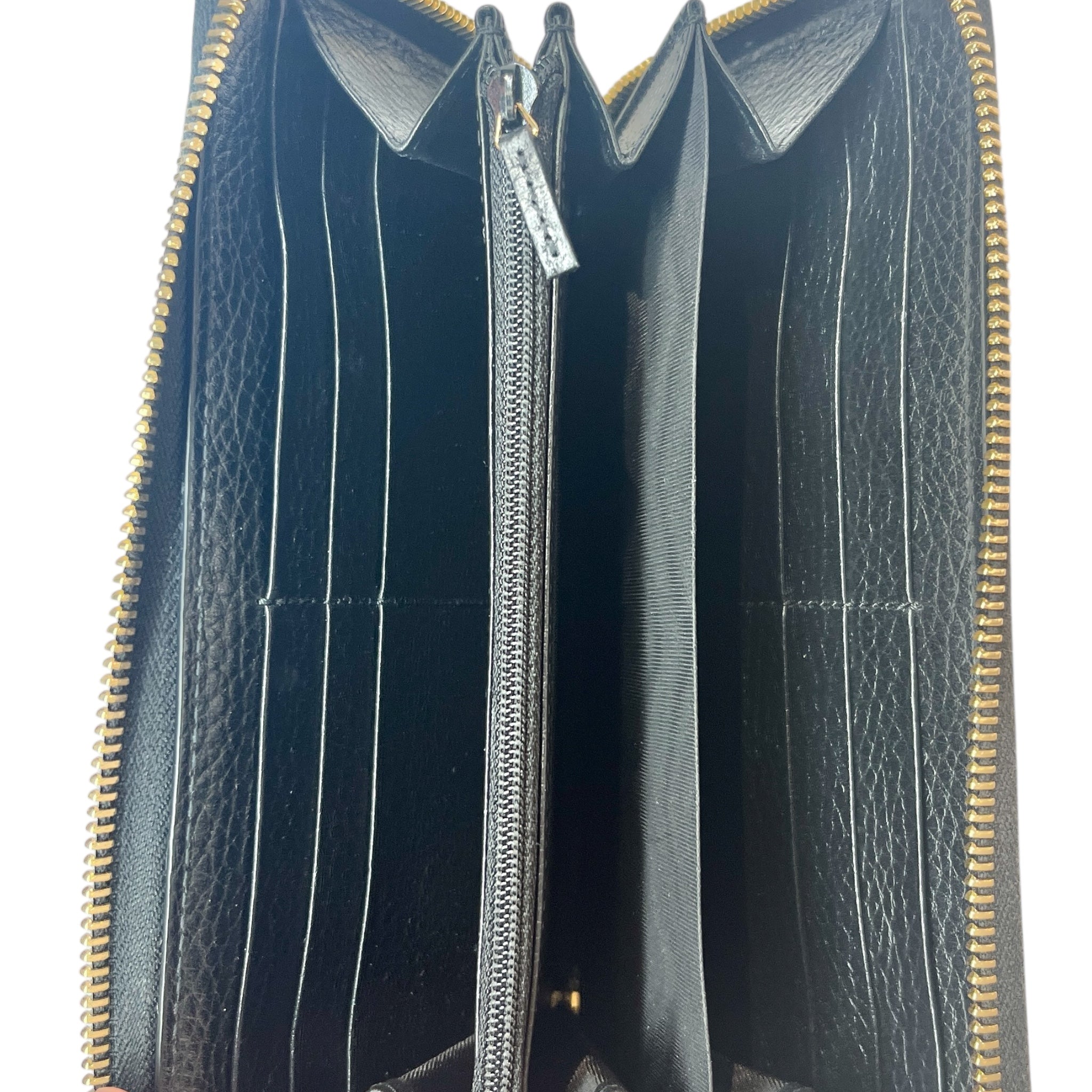 GUCCI/Long Wallet/Monogram/Leather/GRY/456117334 view 3