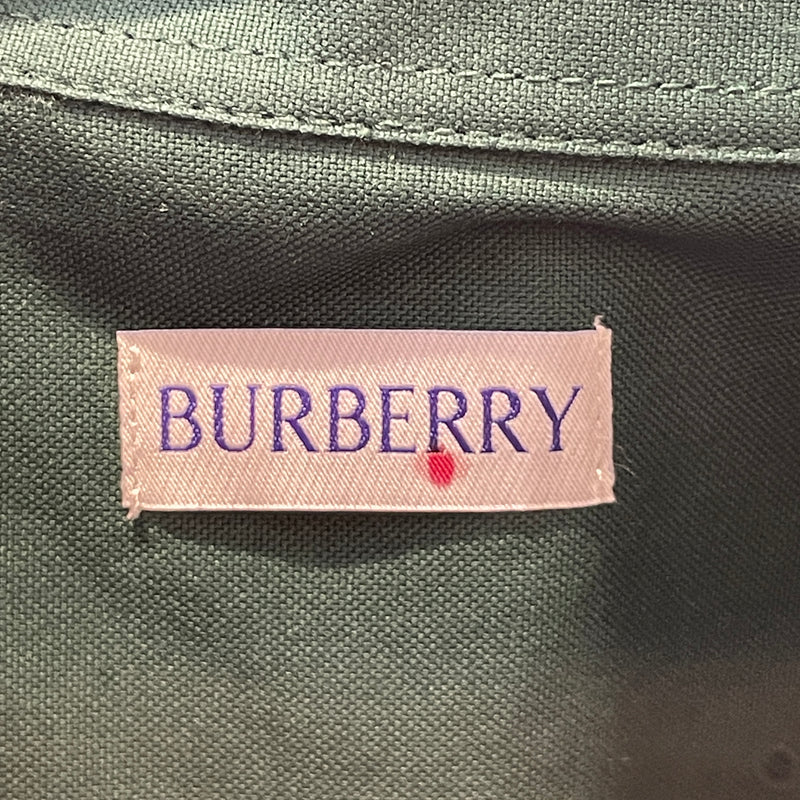 BURBERRY BRIT/LS Shirt/L/Cotton/GRN/Daniel Lee Button Up