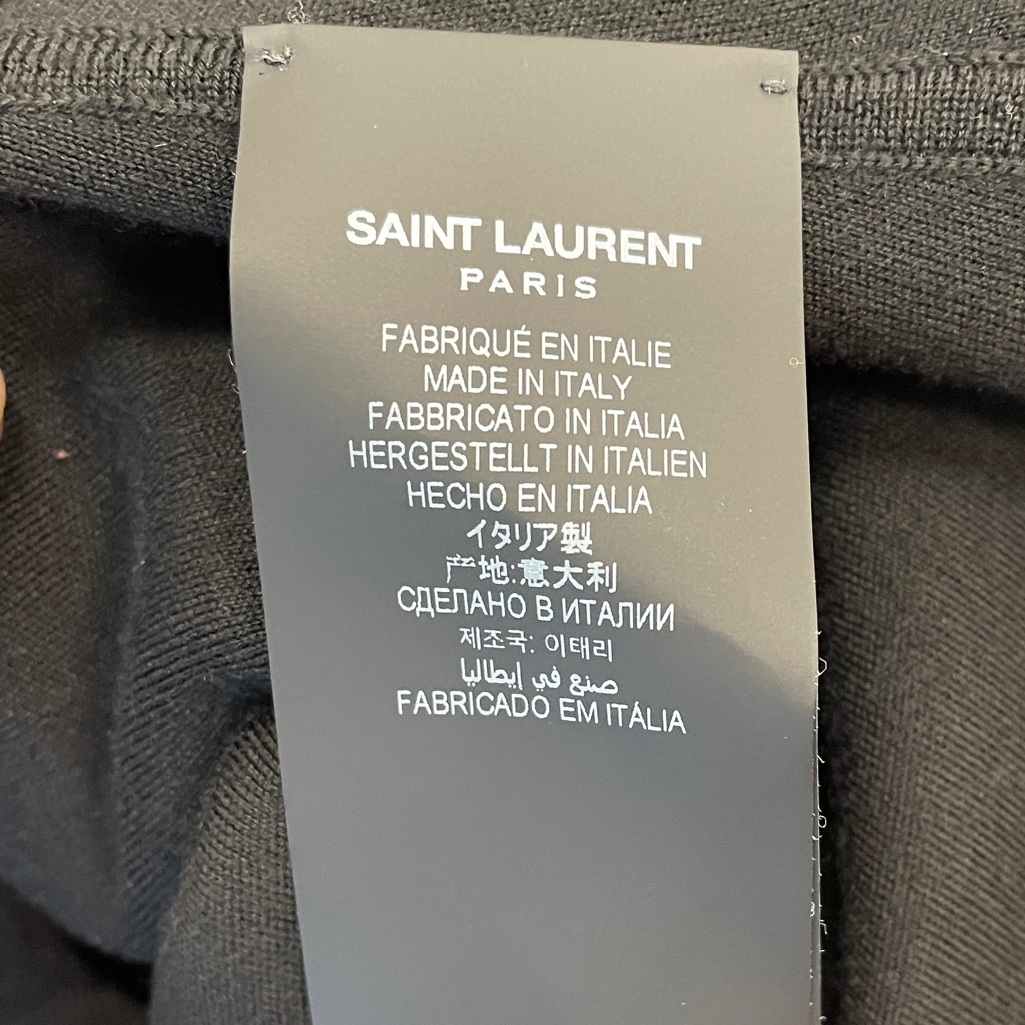 SAINT LAURENT/SL Dress/L/Wool/BLK/2021 PARTIAL OPEN BACK PLAIN view 4