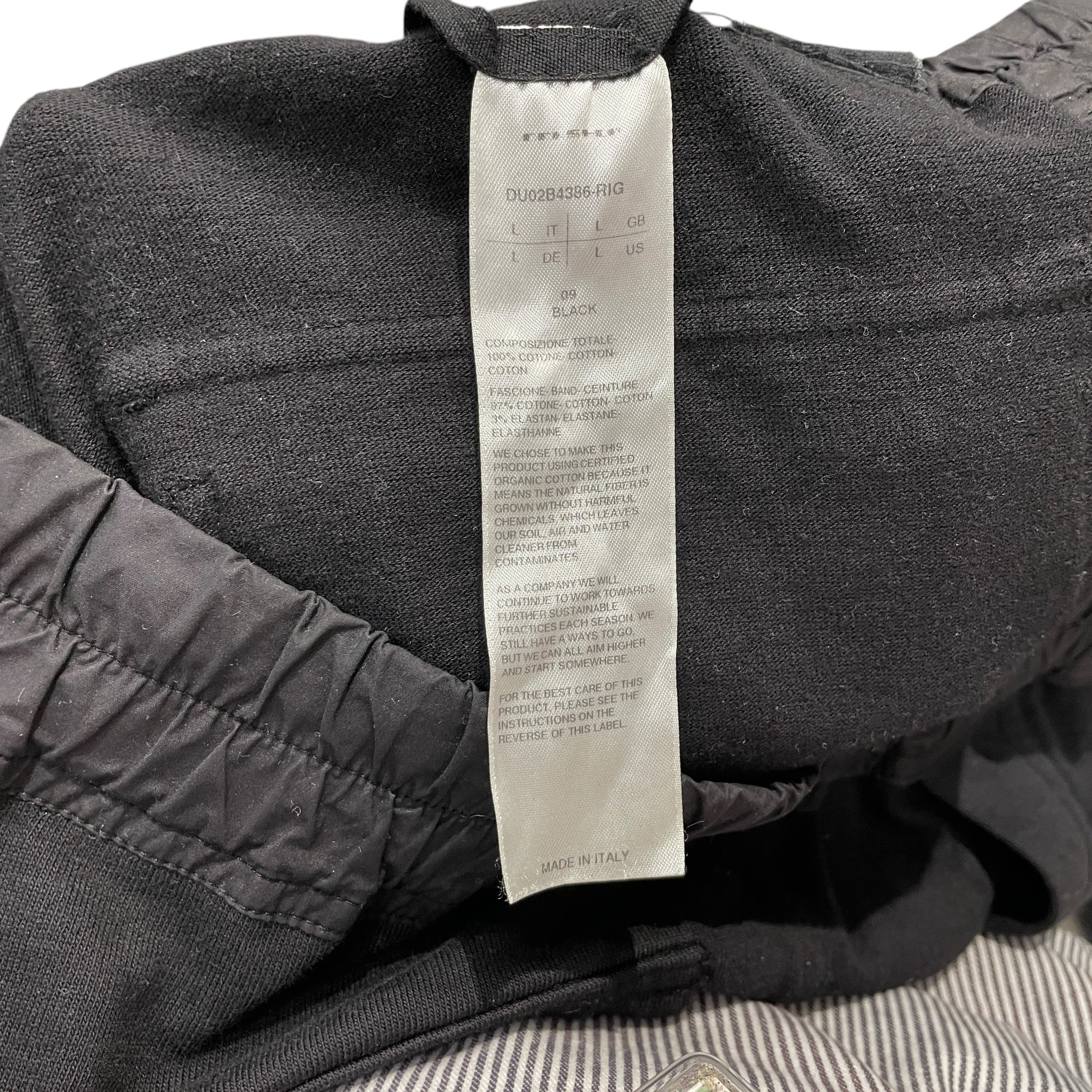 RICK OWENS DRKSHDW/Straight Pants/L/Cotton/BLK/CARGO SWEATS view 4