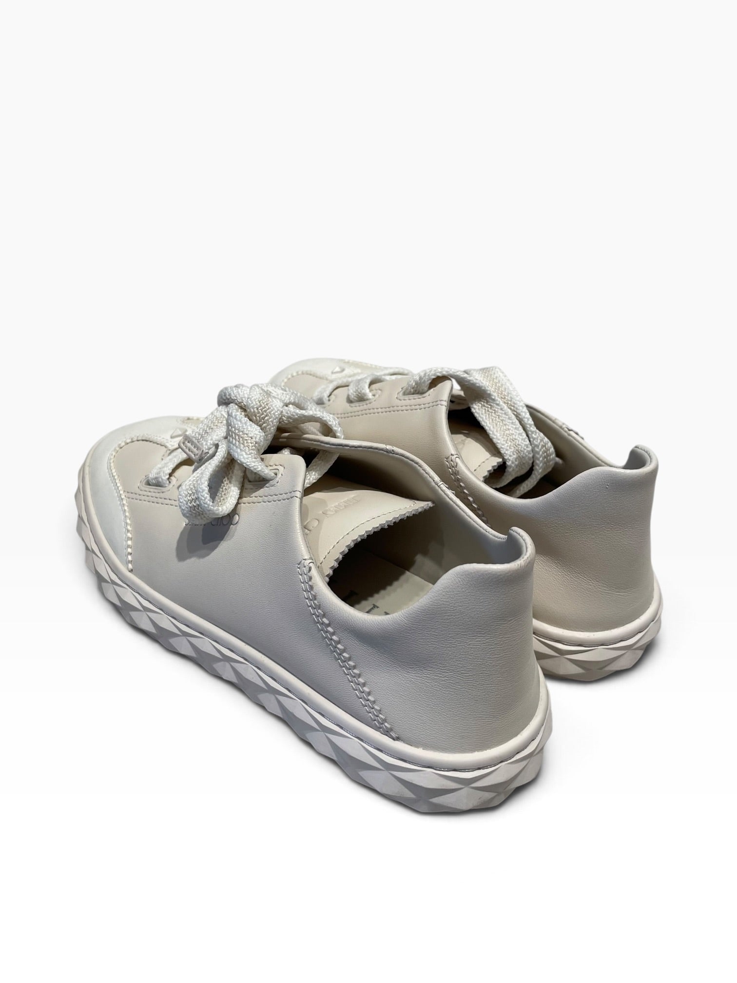 JIMMY CHOO/Low-Sneakers/US 5.5/WHT/Diamond Light Flex view 4