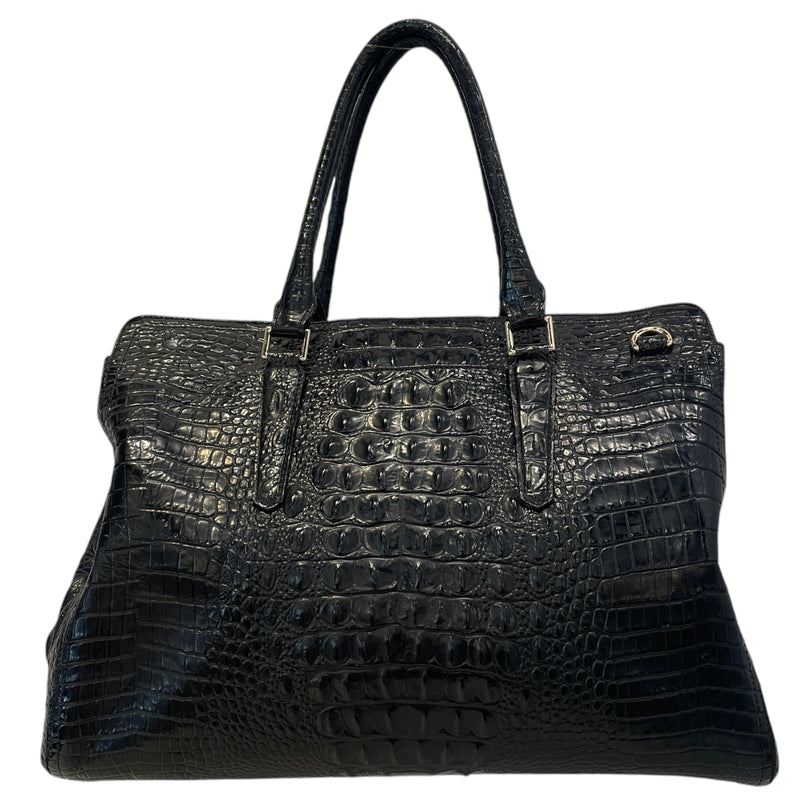 Brahmin/Hand Bag/L/Leather/BLK/Finley
