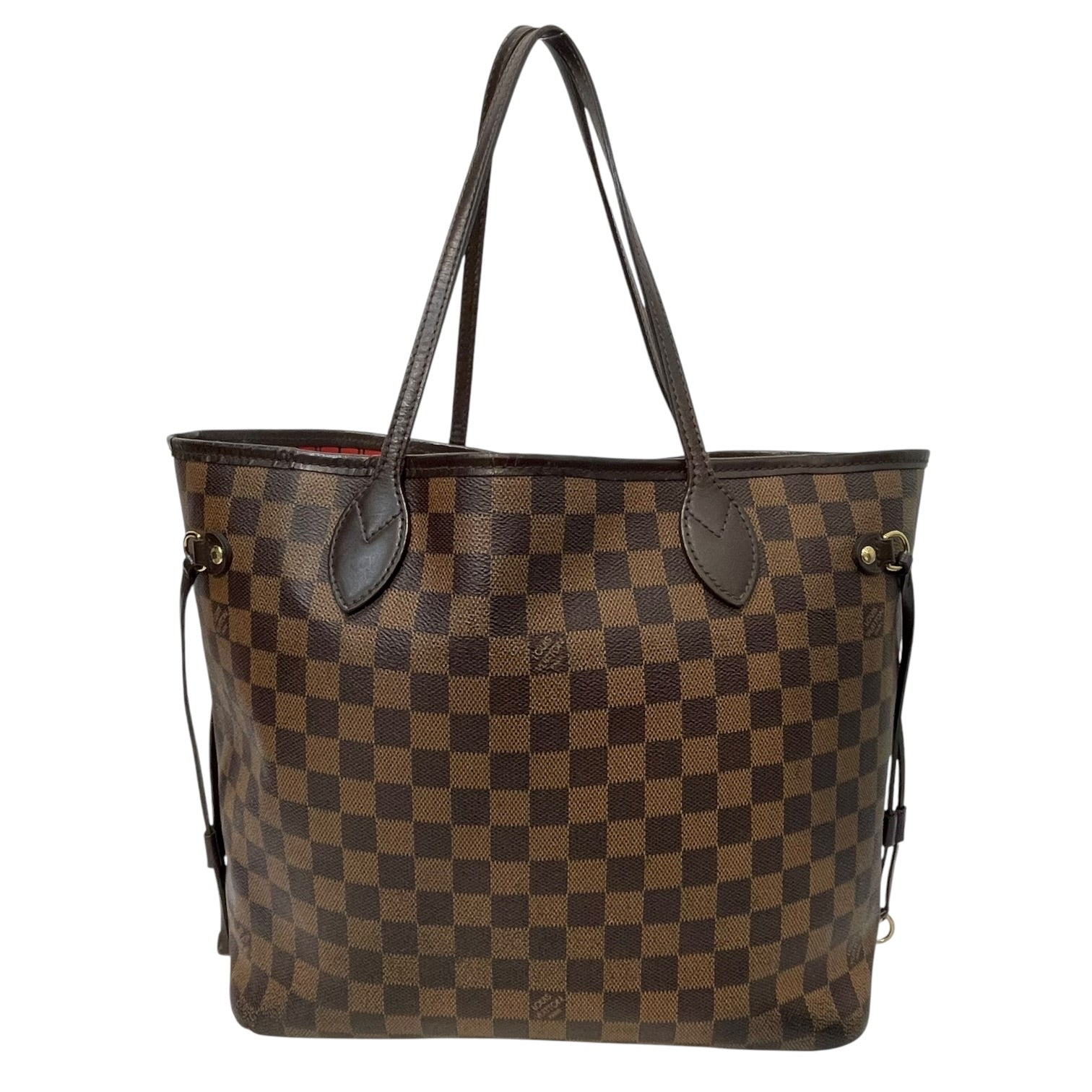 LOUIS VUITTON/Tote Bag/All Over Print/Leather/BRW/DAMIER EBENE NEVERFULL PM view 2