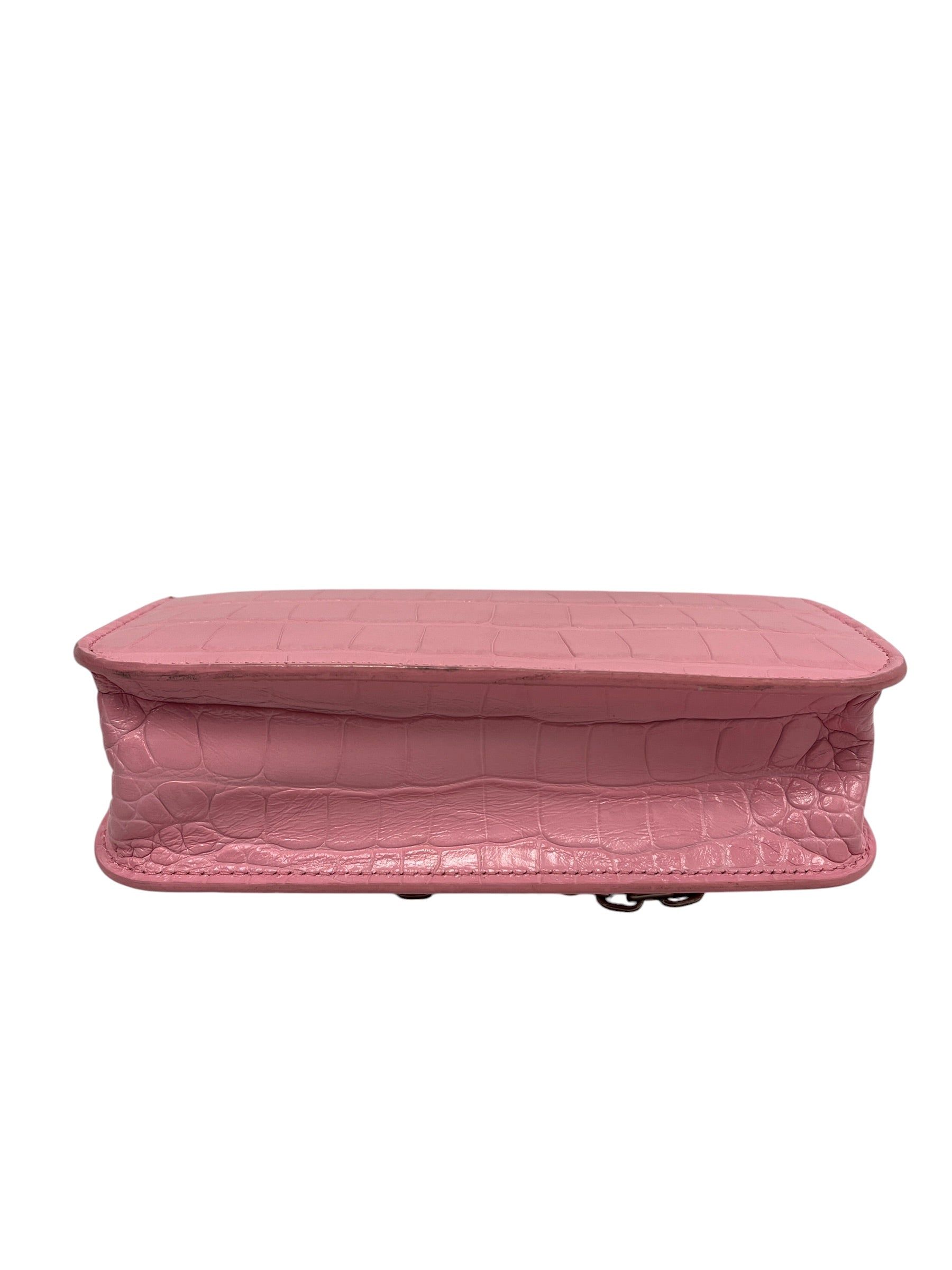 BALENCIAGA/Wallet/Cowhide/PNK/Gossip CrocEmbossed Leather view 4