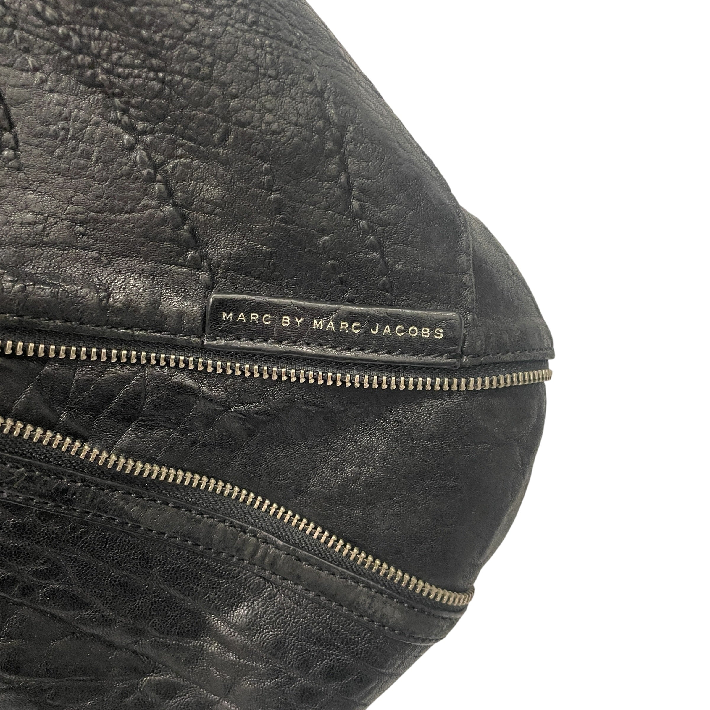 MARC BY MARC JACOBS/Cross Body Bag/Leather/BLK/ZIPPERS / HOBO view 4