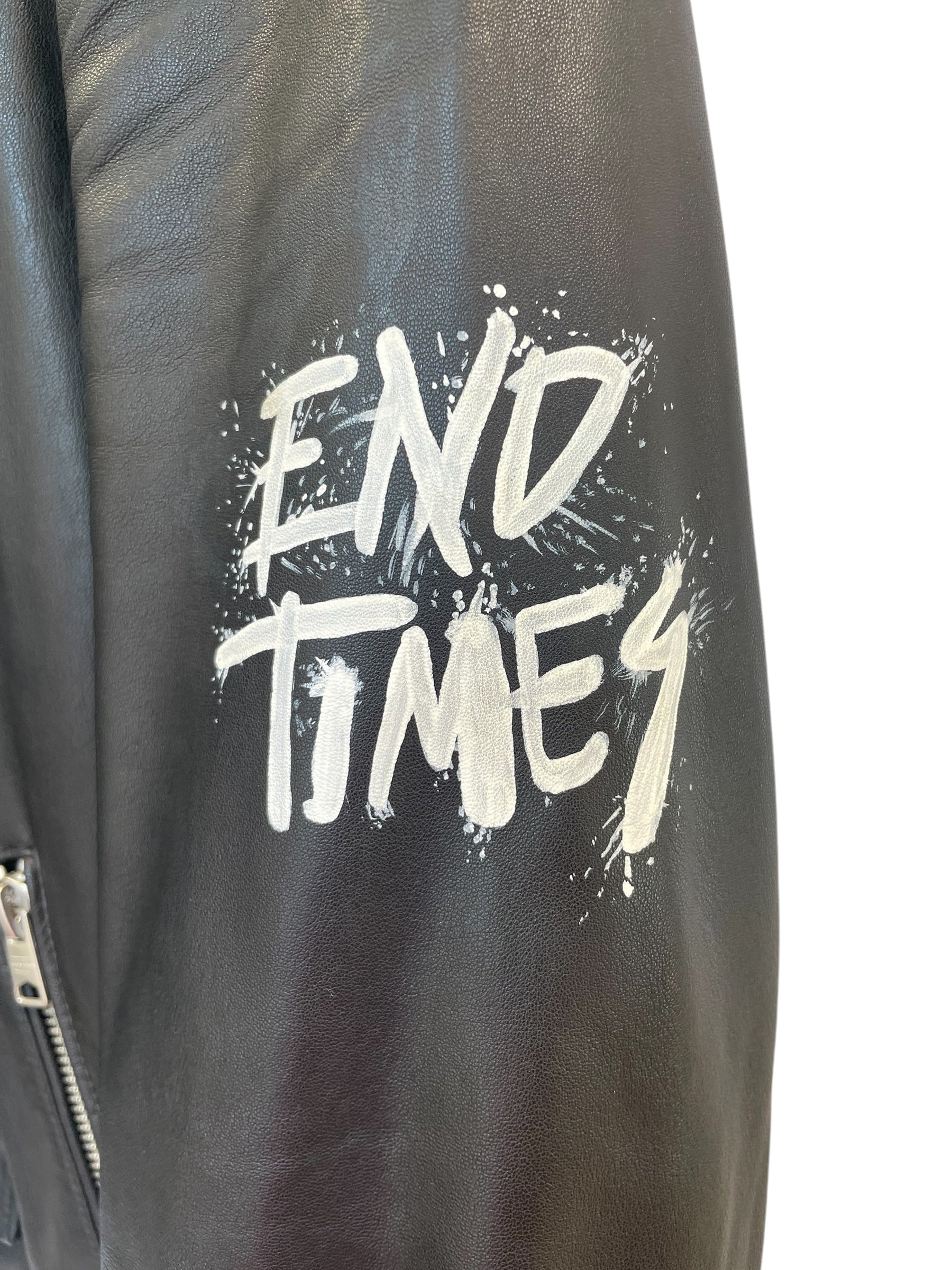 ALLSAINTS/Leather Jkt/L/Leather/BLK/All Over Print/ view 4