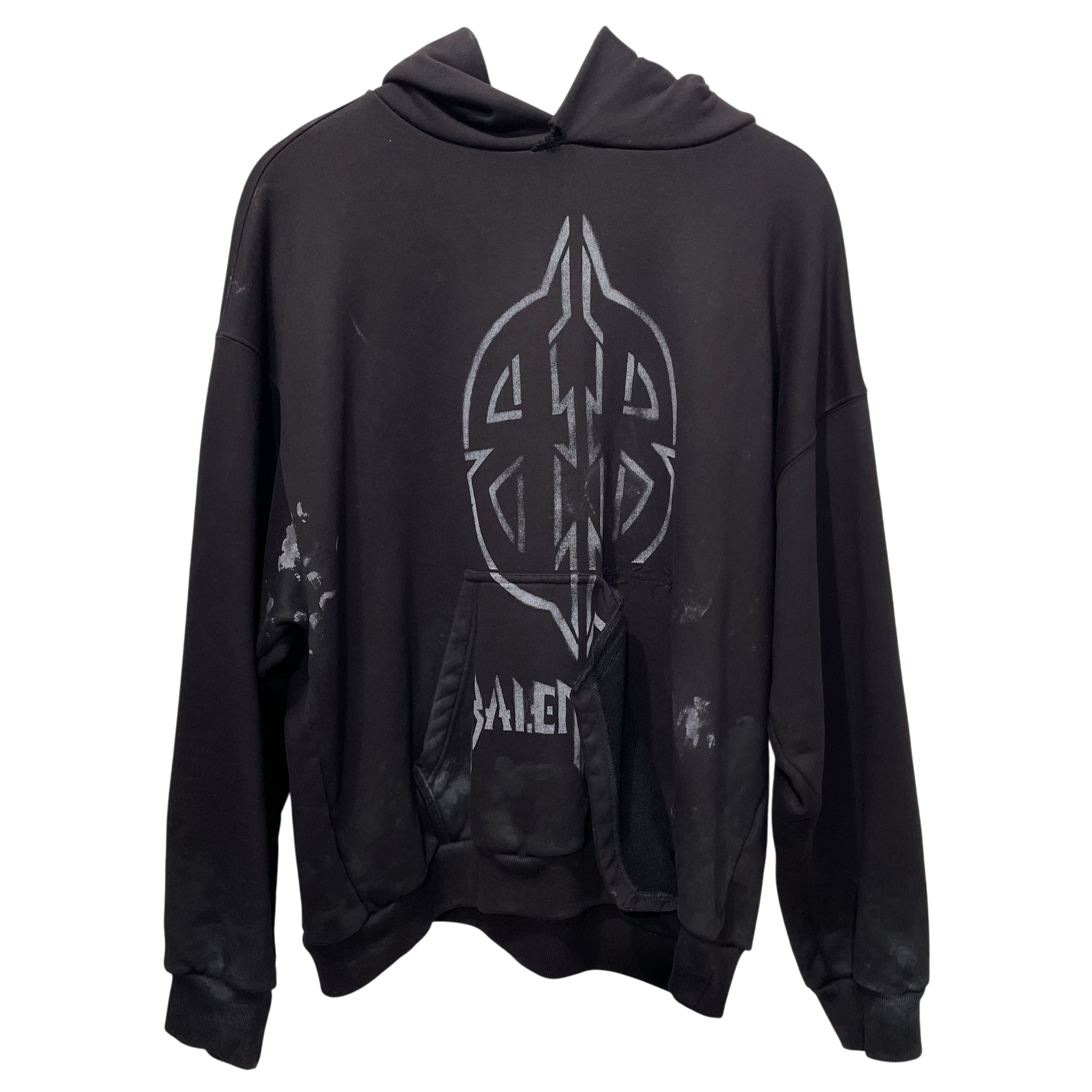 BALENCIAGA/Hoodie/M/Cotton/BLK/ view 1