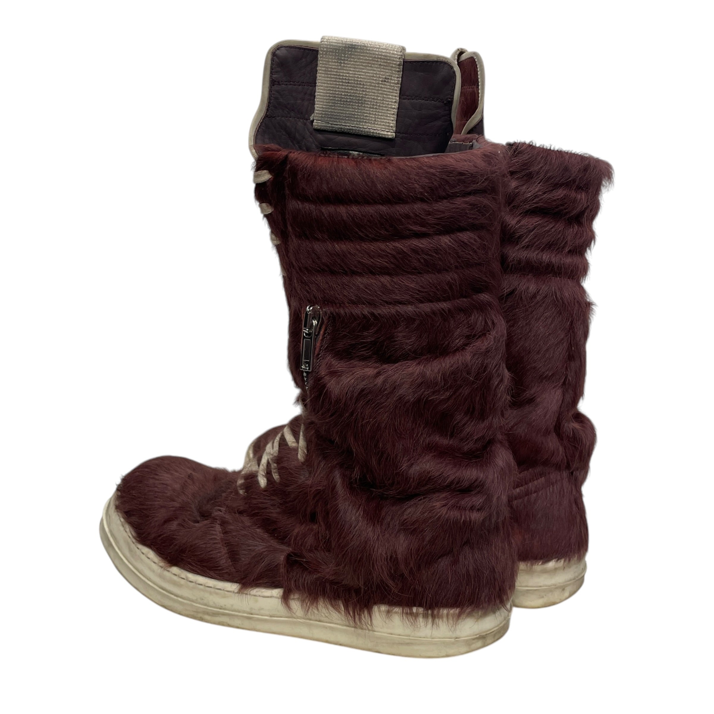 Rick Owens/Hi-Sneakers/EU 48/Fur/BRD/CARGOBASKET AMETHYST PONY HAIR view 2