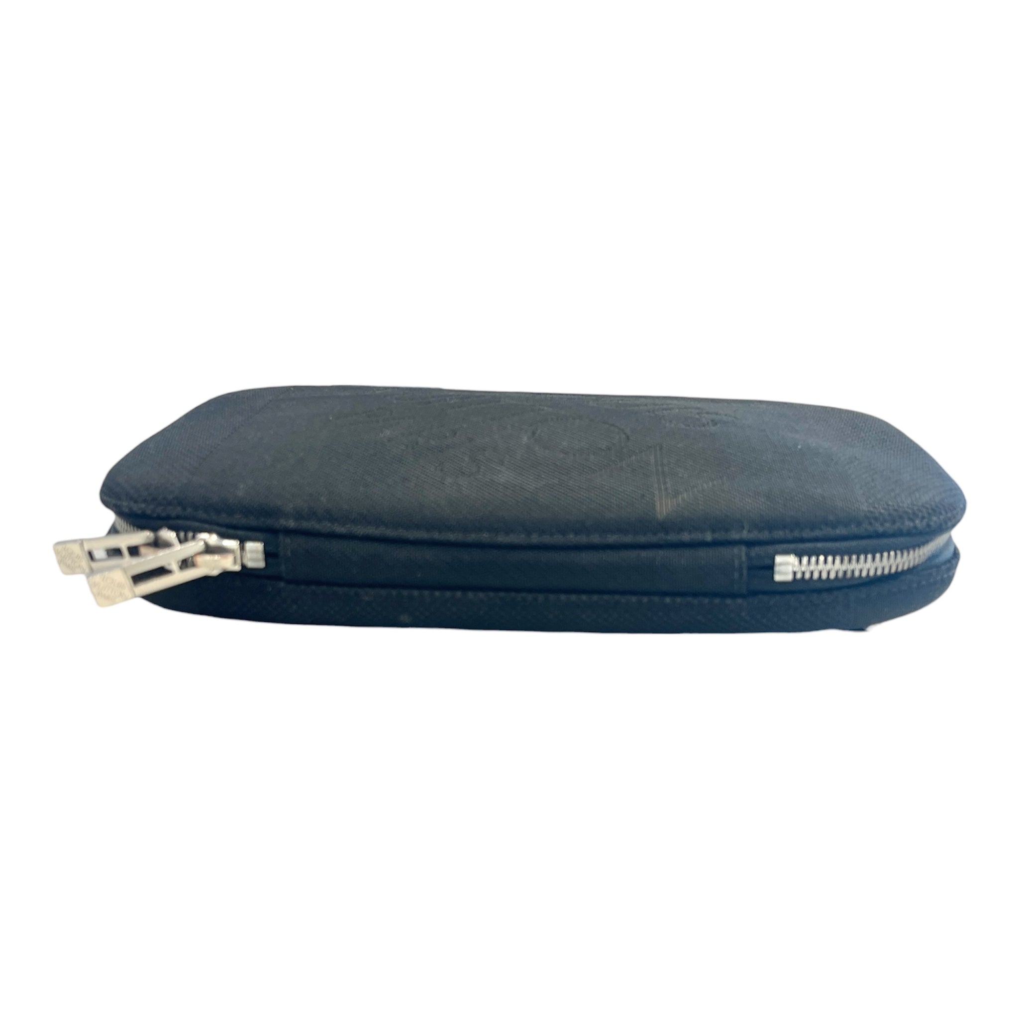 LOUIS VUITTON/Cross Body Bag/Polyester/BLK/louis cross body view 3