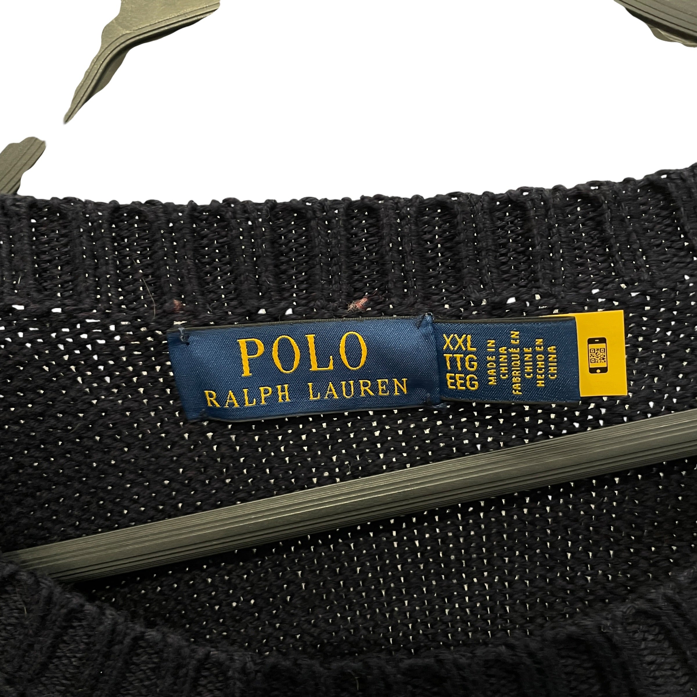 POLO RALPH LAUREN/Heavy Sweater/XXL/Graphic/Wool/NVY/KNIT BEAR GRAPHIC view 3