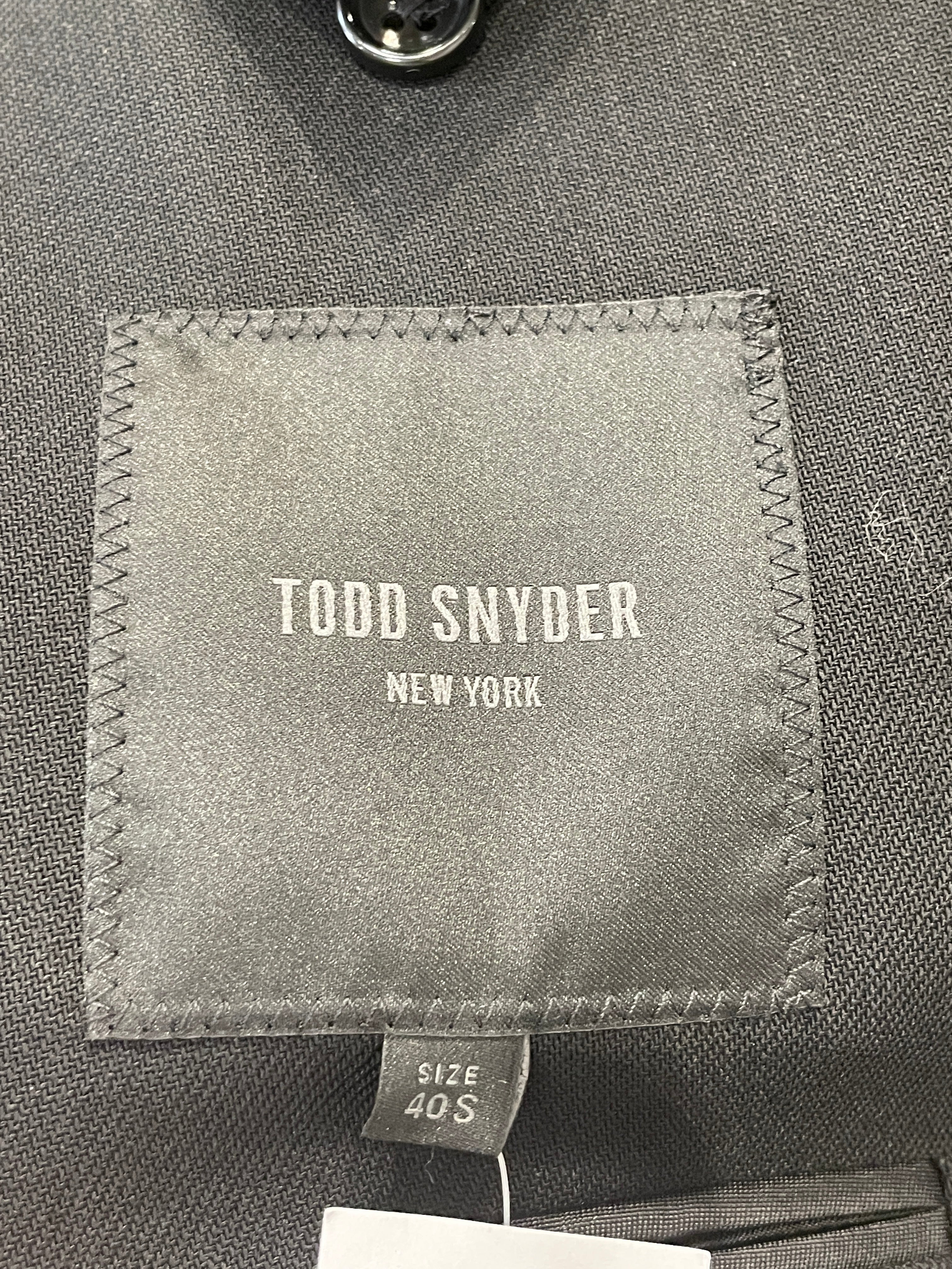 TODD SNYDER/T&B Set/40/Wool/BLK/POKE STITCH TRIM view 3