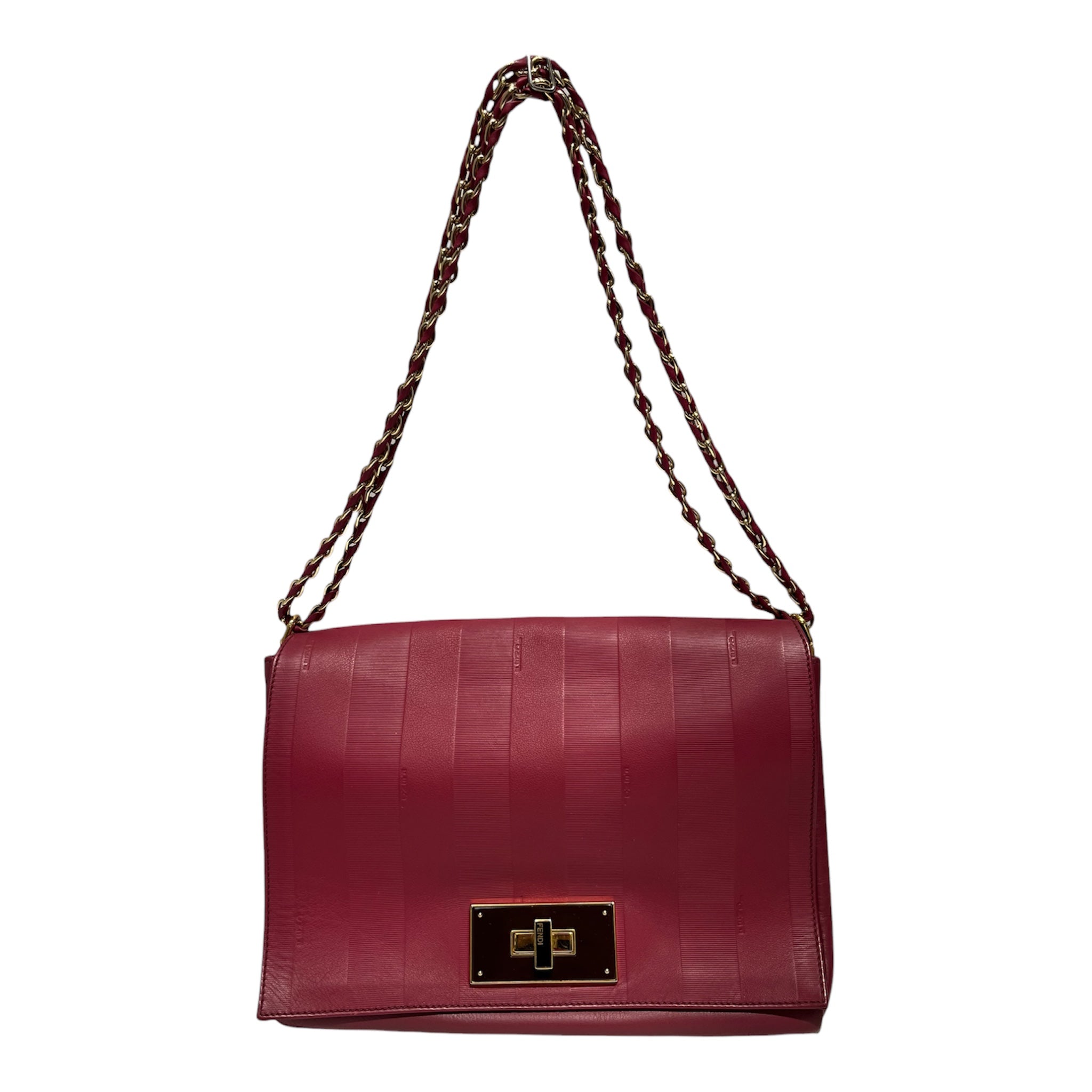 FENDI/Clutch Bag/Leather/RED/ view 1
