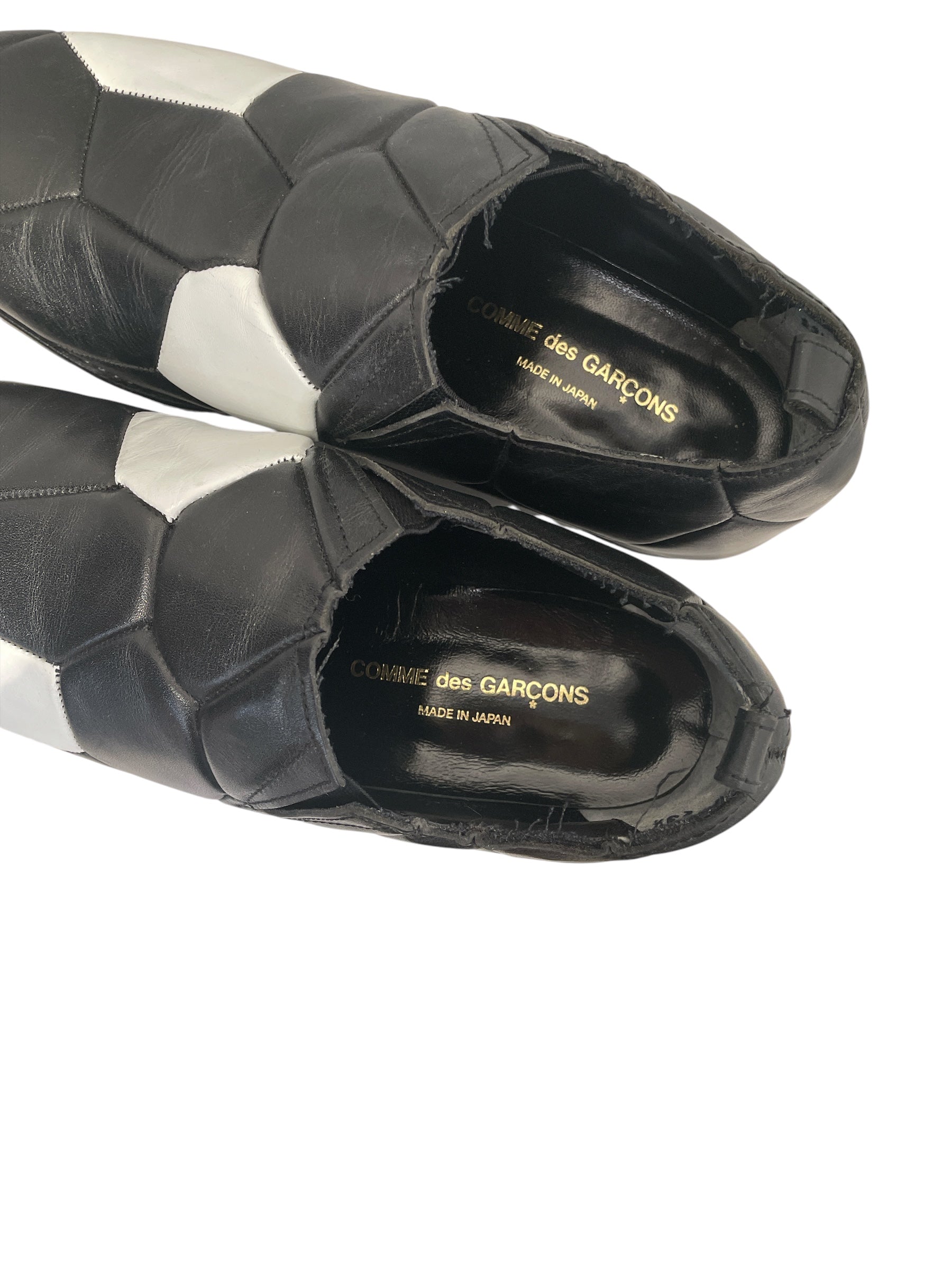 COMME des GARCONS/Shoes/US 6.5/Leather/BLK/SOCCER DESIGN SHOES view 3