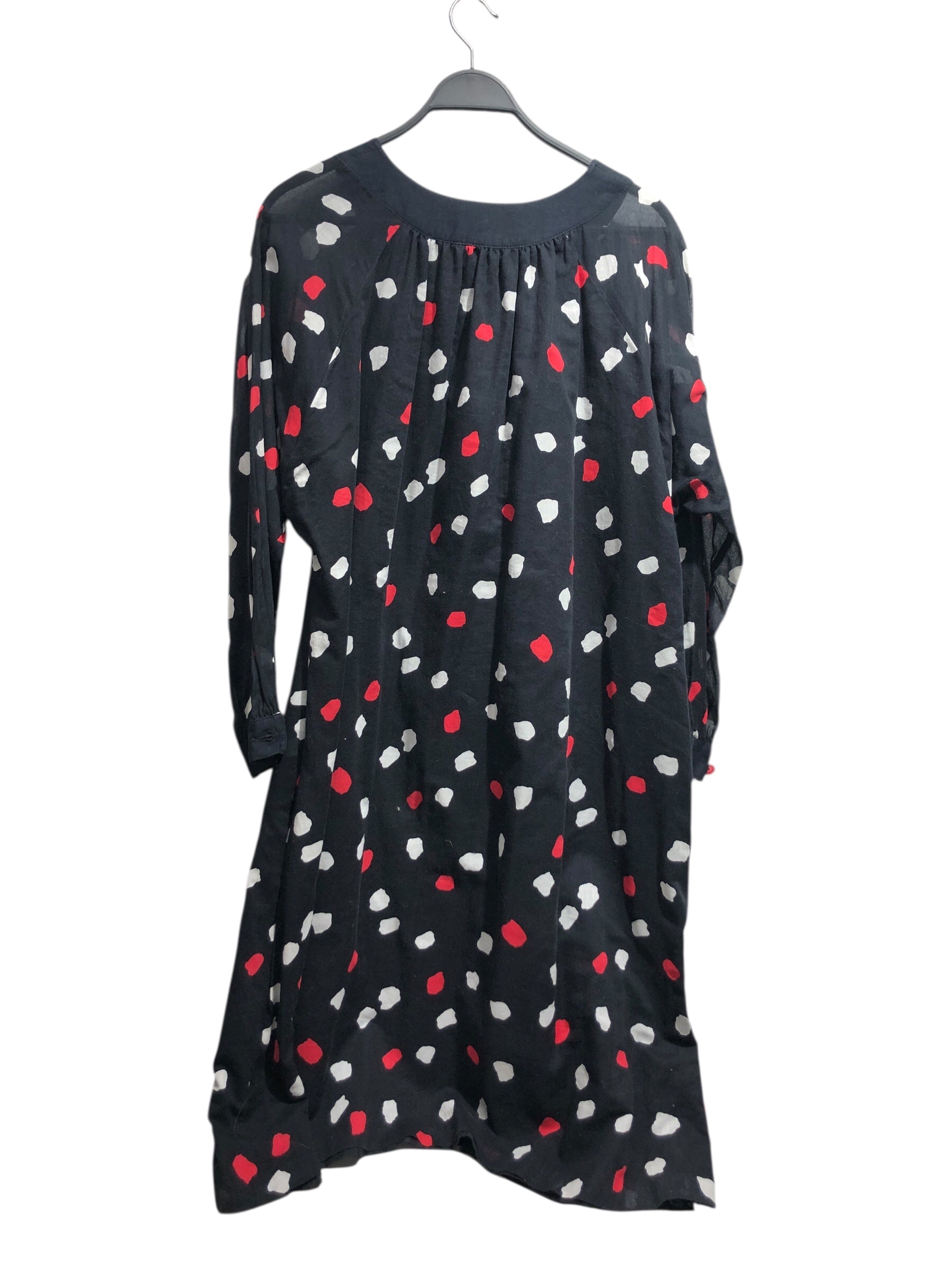 GIVENCHY/LS Dress/10/Polka dot/Cotton/BLK/en plus polka dot long dress view 2