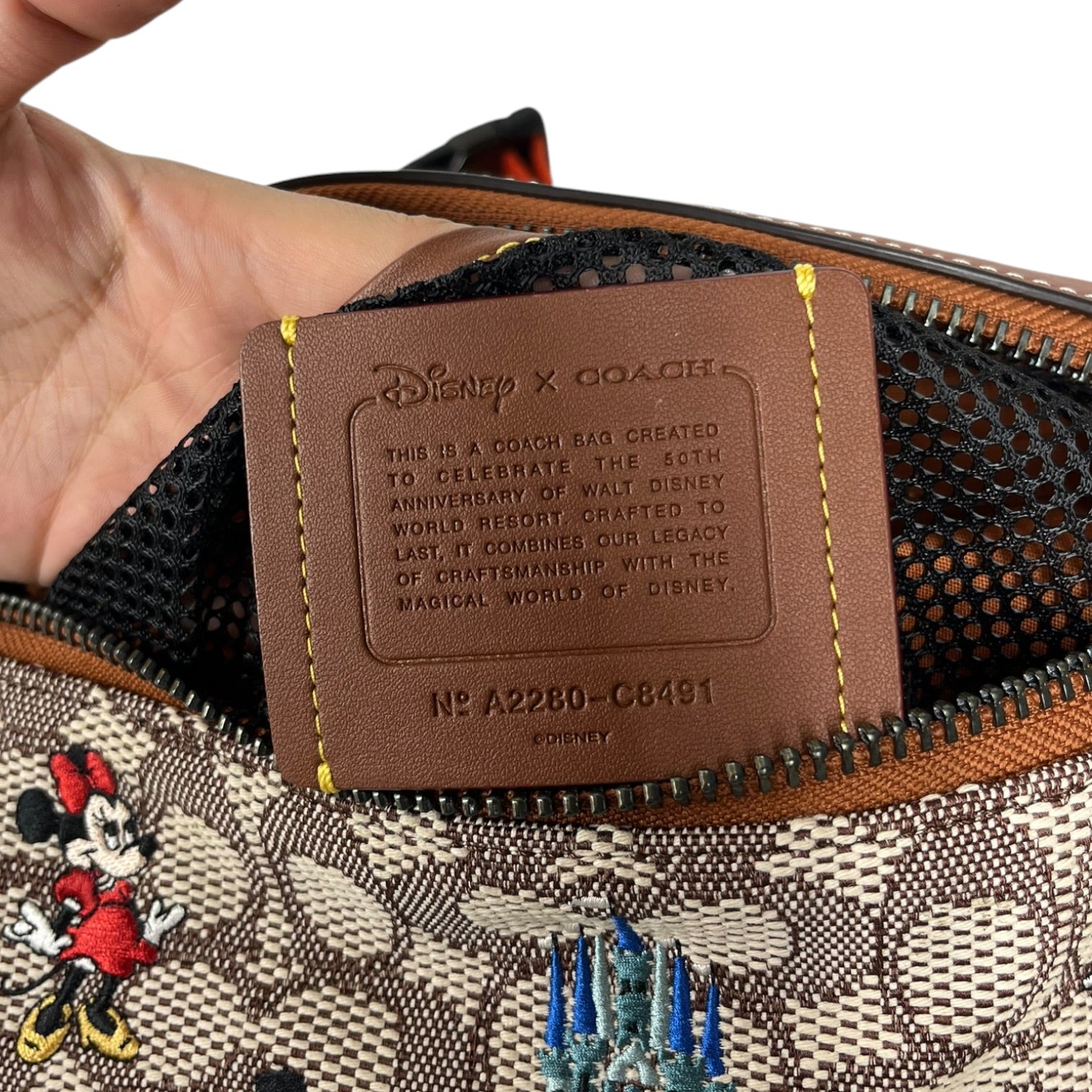 COACH/Fanny Pack/Monogram/Cotton/BEG/DISNEY FANNY PACK view 5