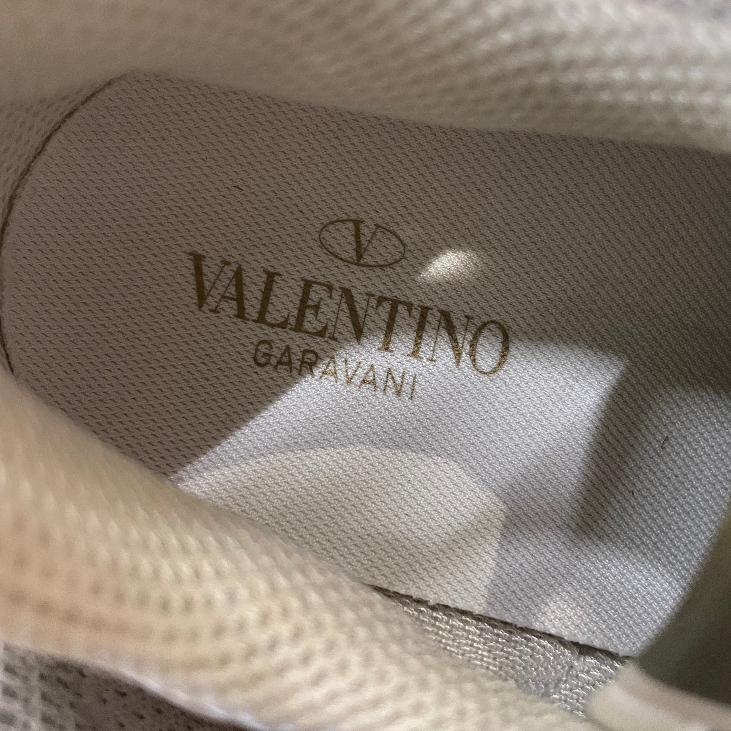 VALENTINO/Low-Sneakers/EU 43/Cotton/GRN/camo mesh view 4