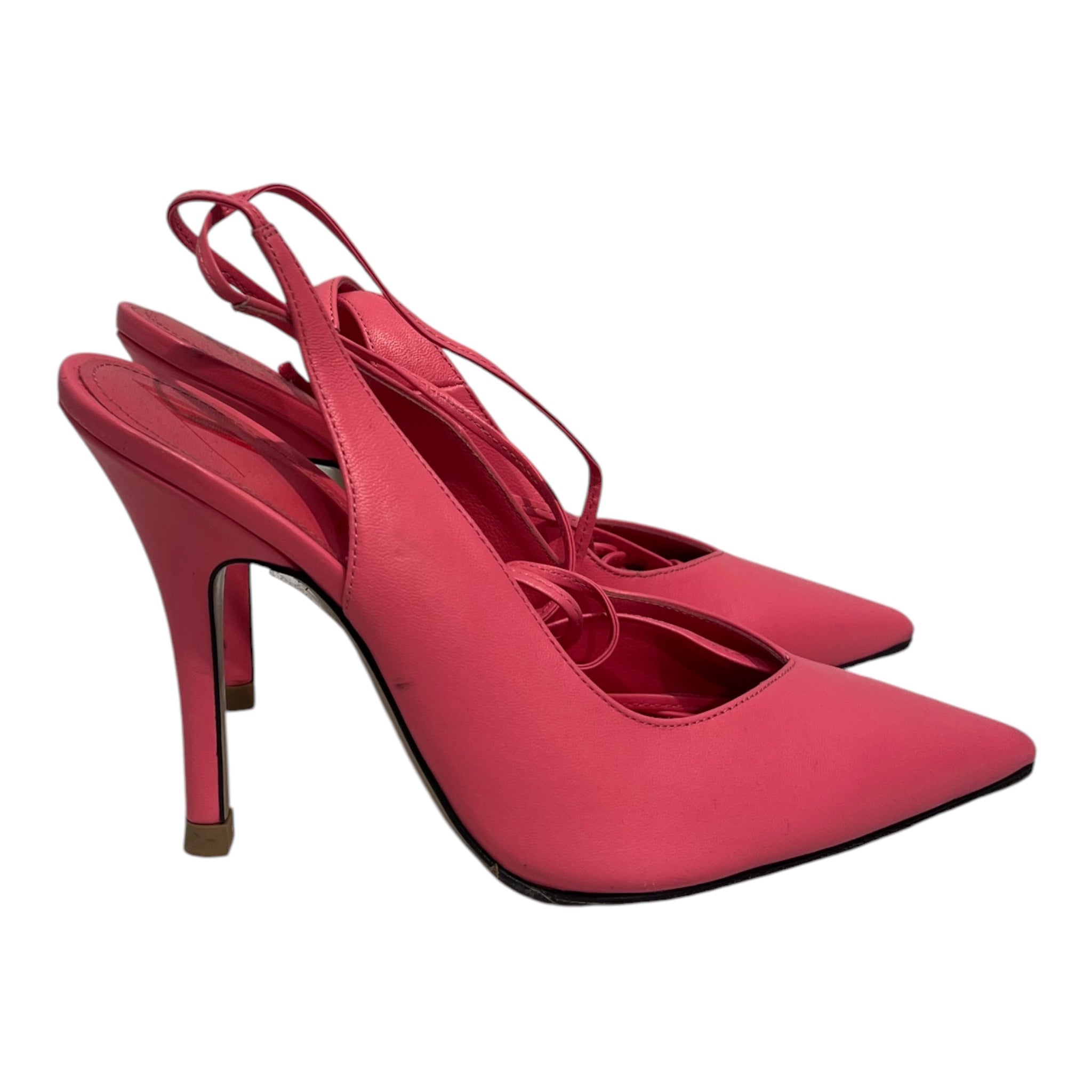 THE ATTICO/Heels/EU 37.5/Leather/PNK/Ankle Strap/OPEN TOP LONG STRAP VIBRAM view 2