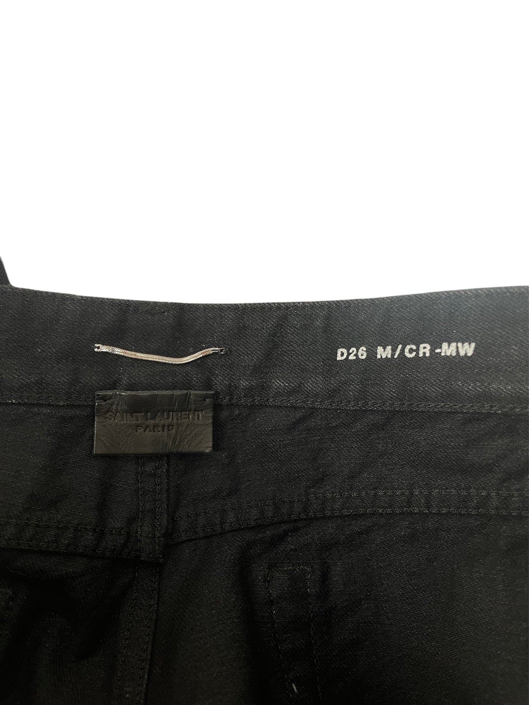 SAINT LAURENT/Straight Pants/26/Denim/BLK/ view 4