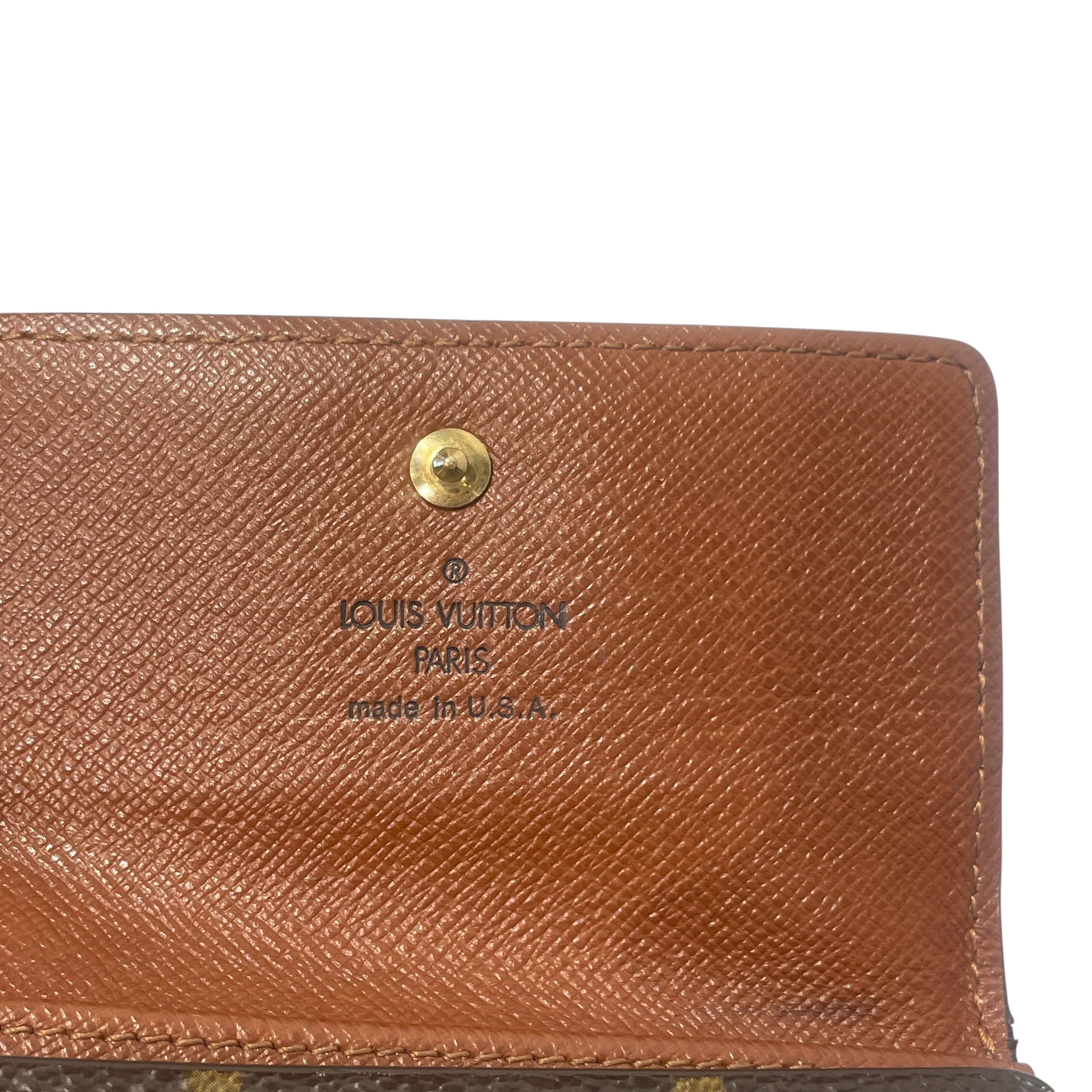 LOUIS VUITTON/Vintage/Trifold Wallet/Monogram/BRW/M's/2004 ELISE view 5