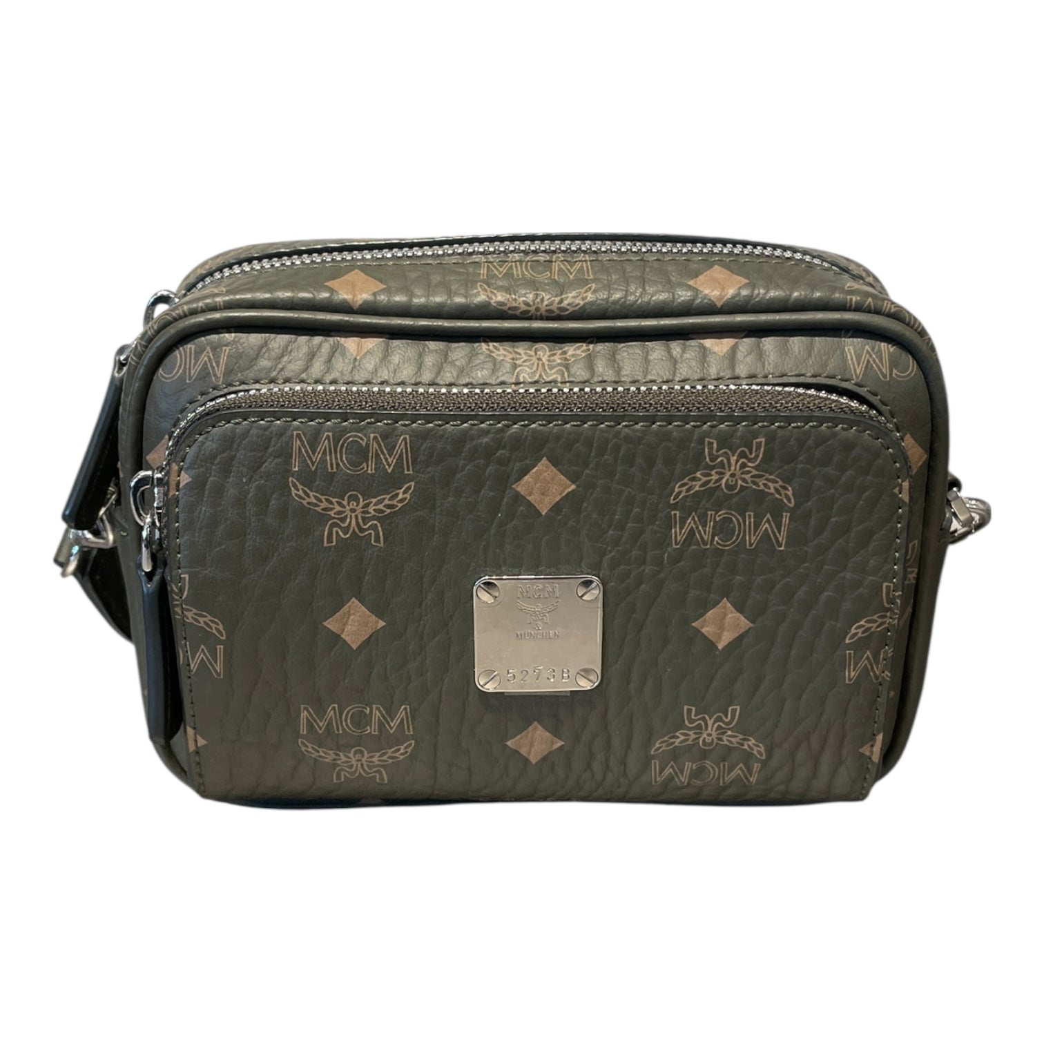 MCM/Cross Body Bag/Monogram/Leather/GRN/klassik visetos/ sea turtle view 3