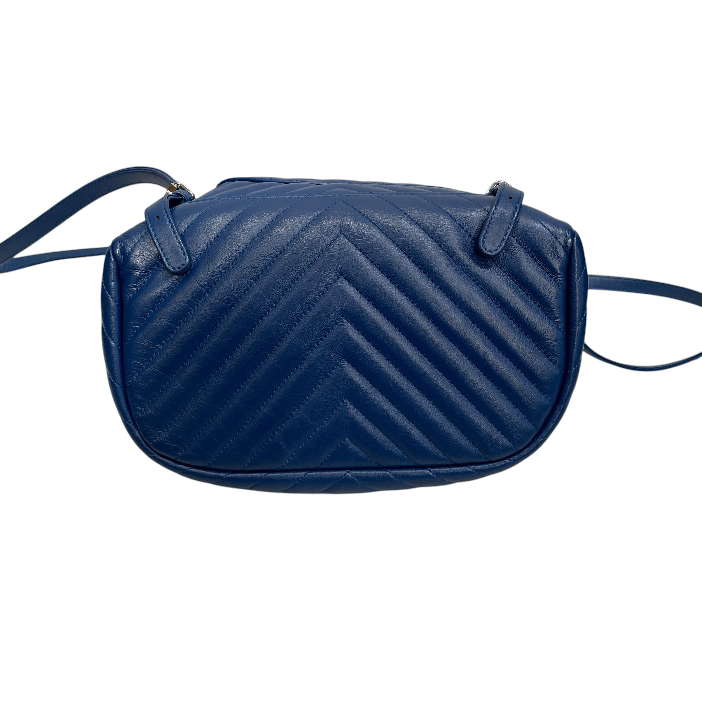 CHANEL/Backpack/Leather/BLU/23980698 view 3