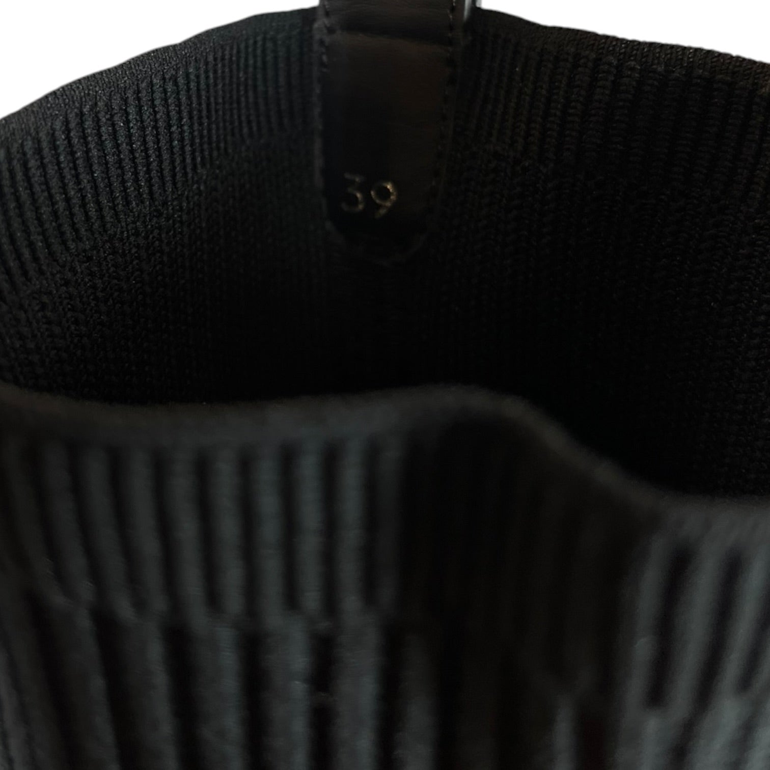Telfar/Long Boots/EU 39/Cotton/BLK/Tall Knit Modular Boot view 5