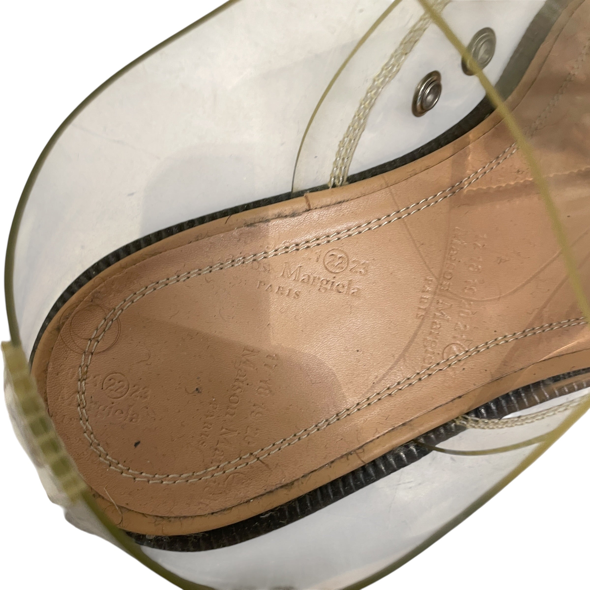Maison Margiela/Flat Shoes/EU 35/Acrylic/CLR/CLEAR TABI SHOE view 4