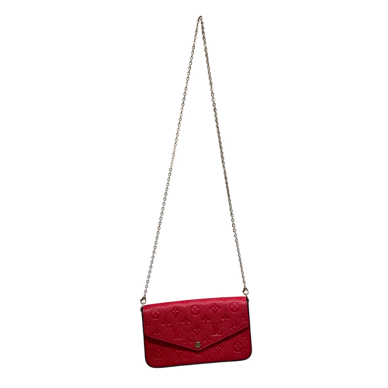 LOUIS VUITTON/Cross Body Bag/Monogram/RED/FELICIE POCHETTE view 1