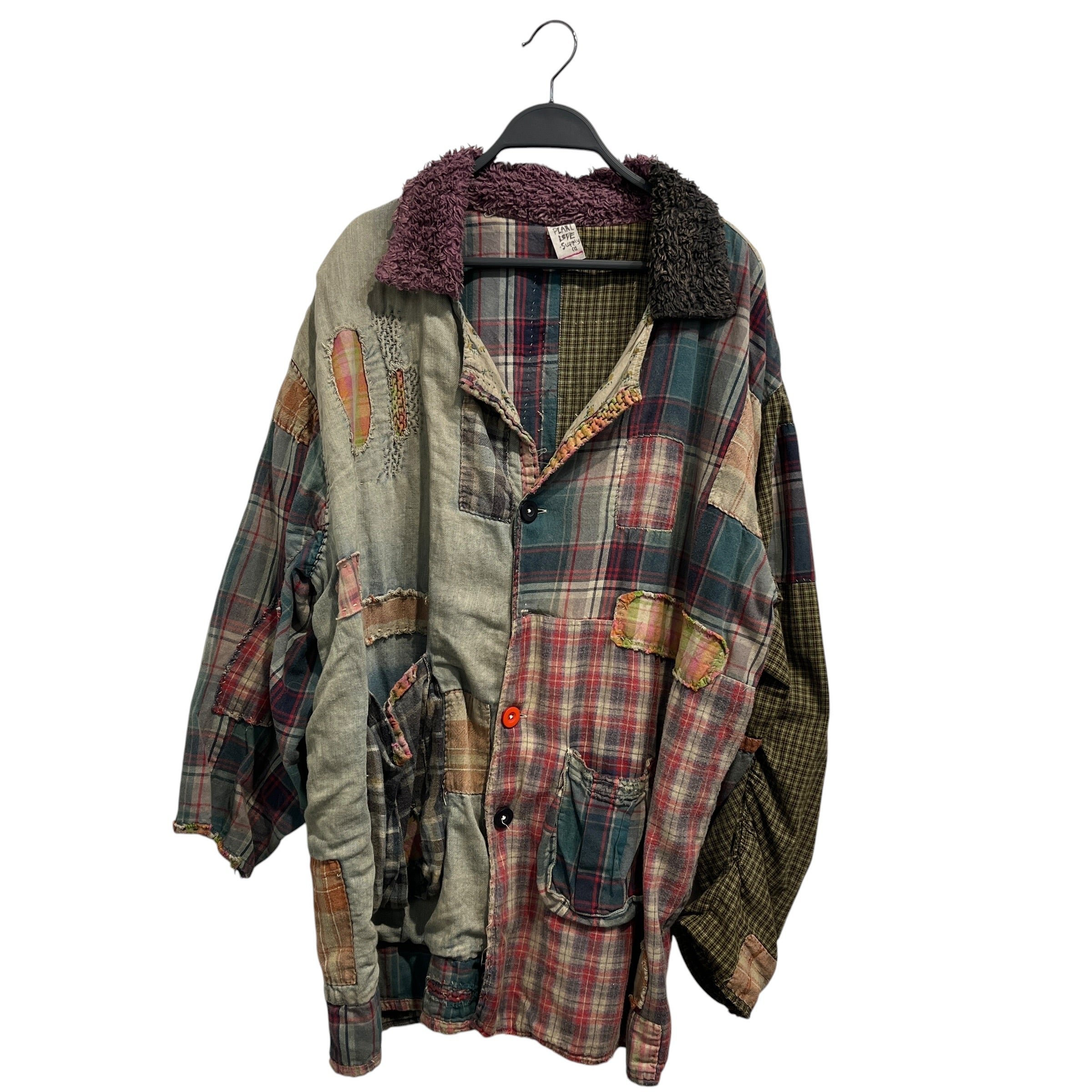 Magnolia Pearl/Flannel Shirt/All Over Print/Cotton/GRN/Patch Work Flannel view 1