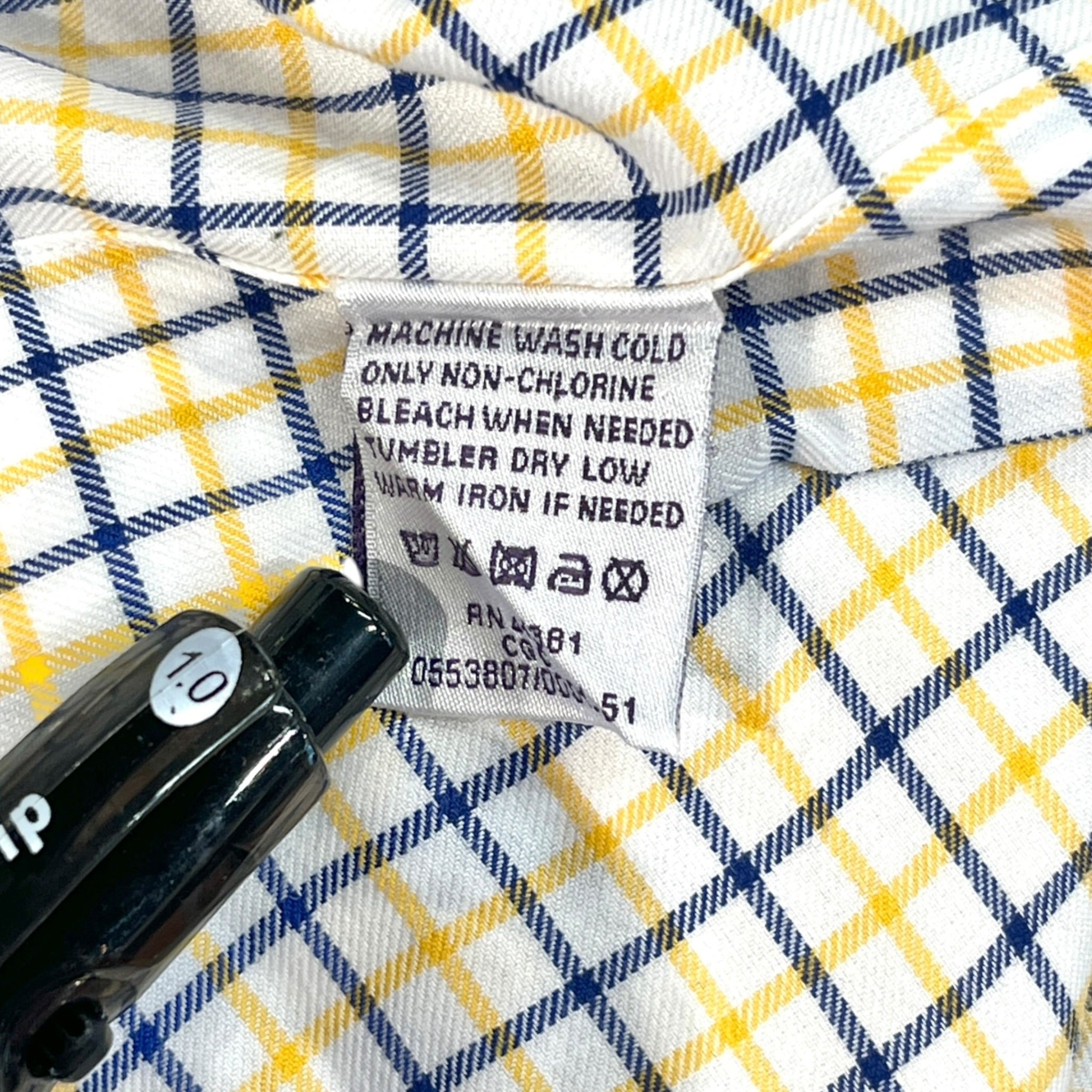RALPH LAUREN/Polo Shirt/17.5/Cotton/MLT/Plaid/Purple Label RL Button Up view 3