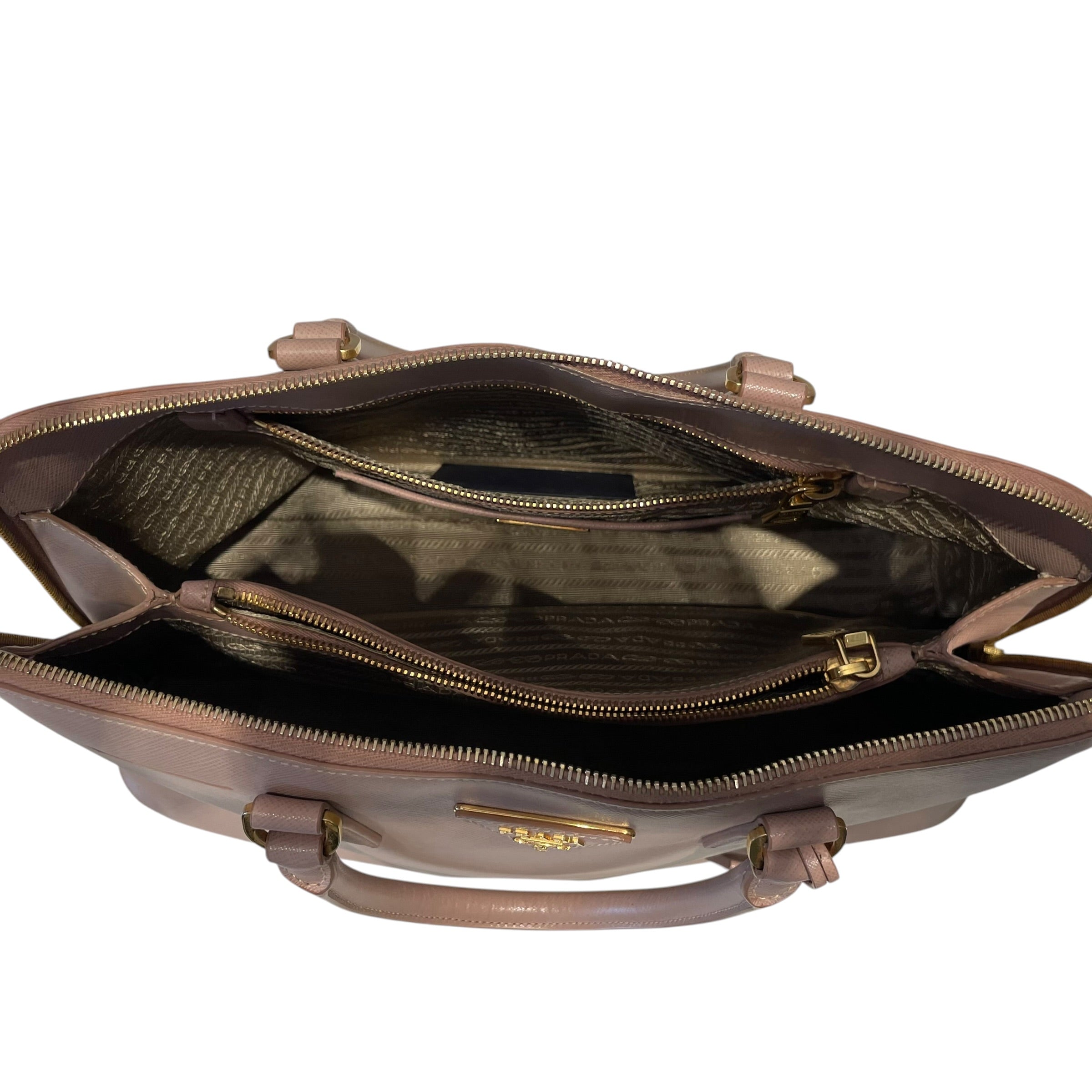 PRADA/Bag/Leather/PNK/Saffiano Galleria view 4