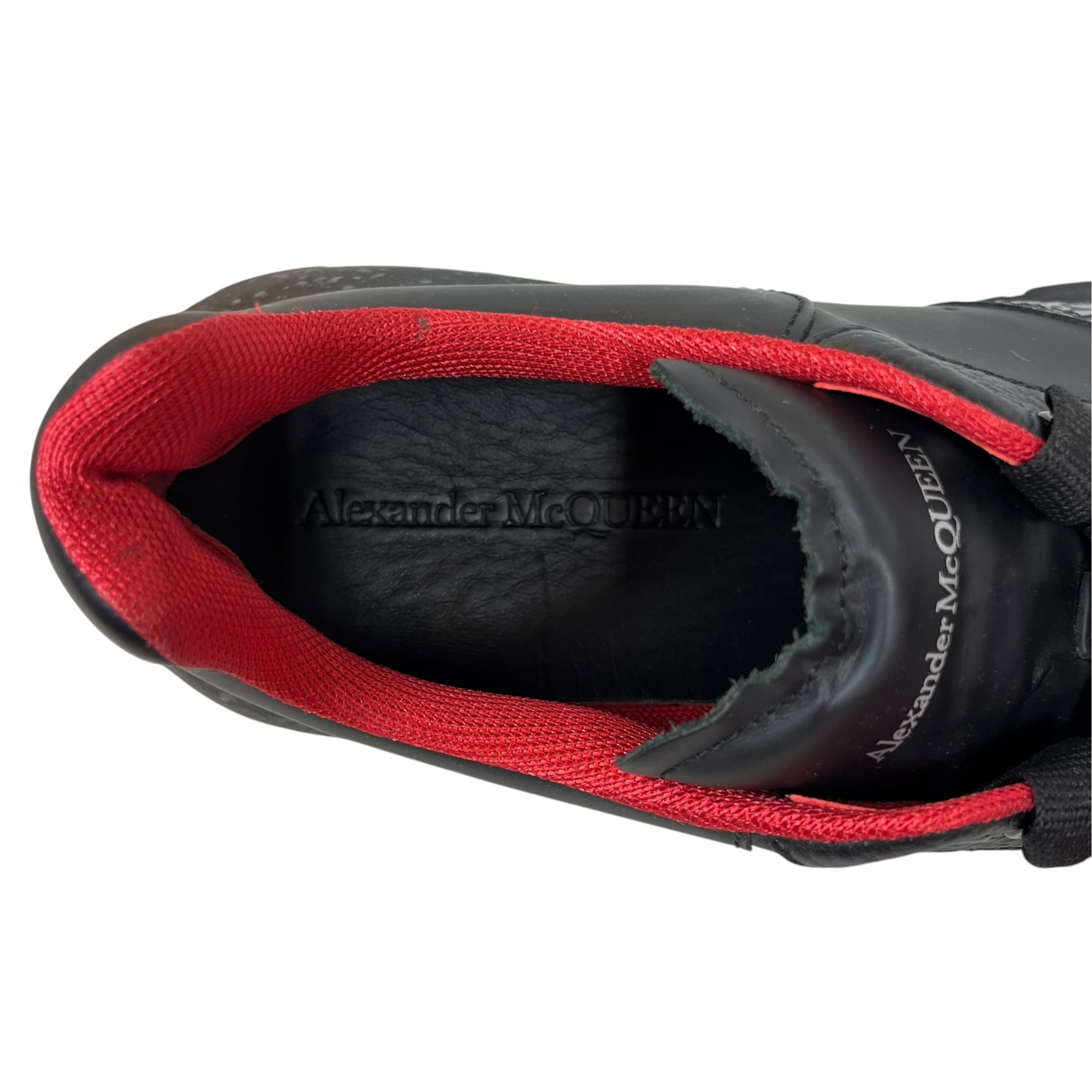 Alexander McQueen/Low-Sneakers/EU 43/Leather/BLK/GREY ELEPHANT PRINT view 3