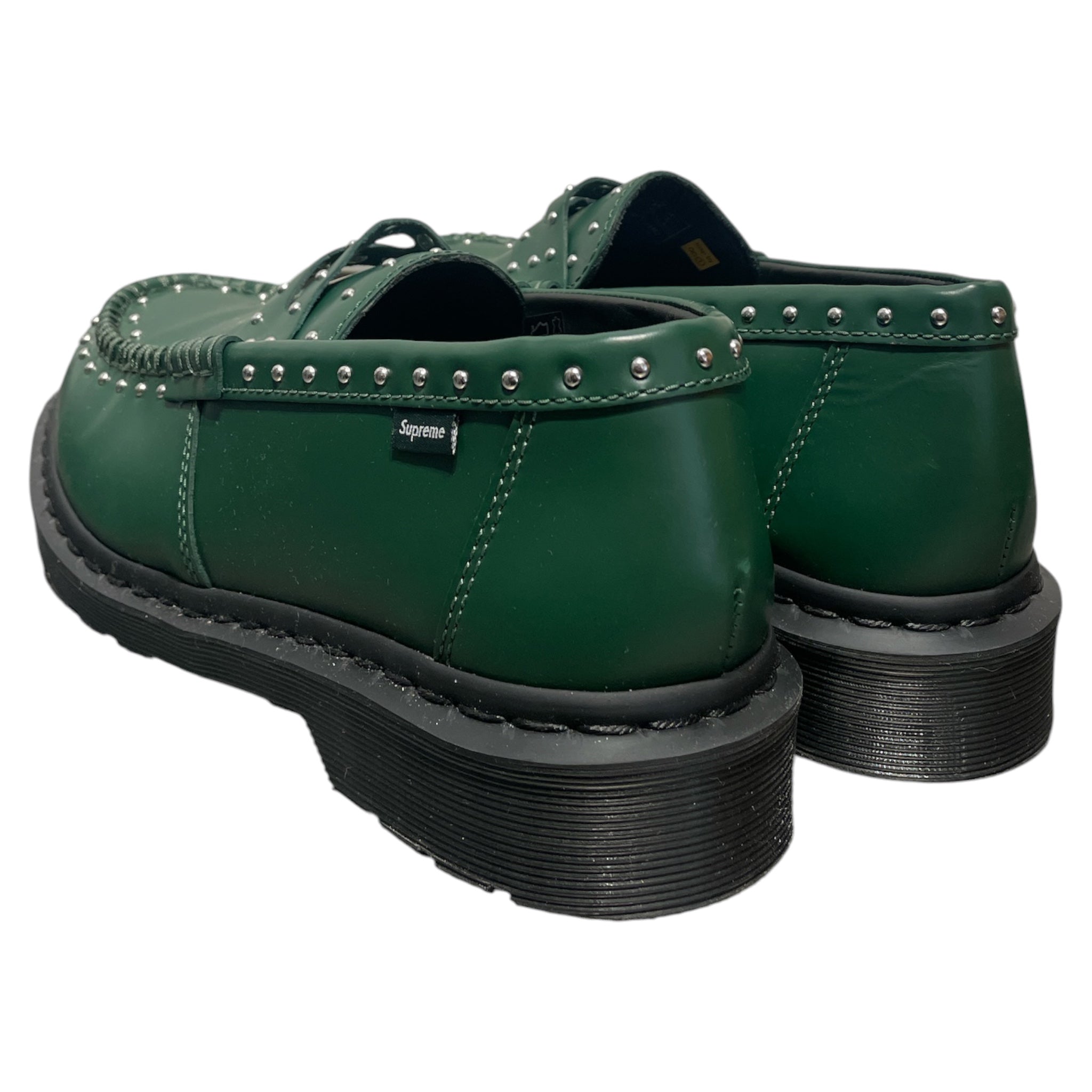 Dr.Martens/Supreme/Loafers/US 10.5/Leather/GRN/STUDDED PENTON view 2