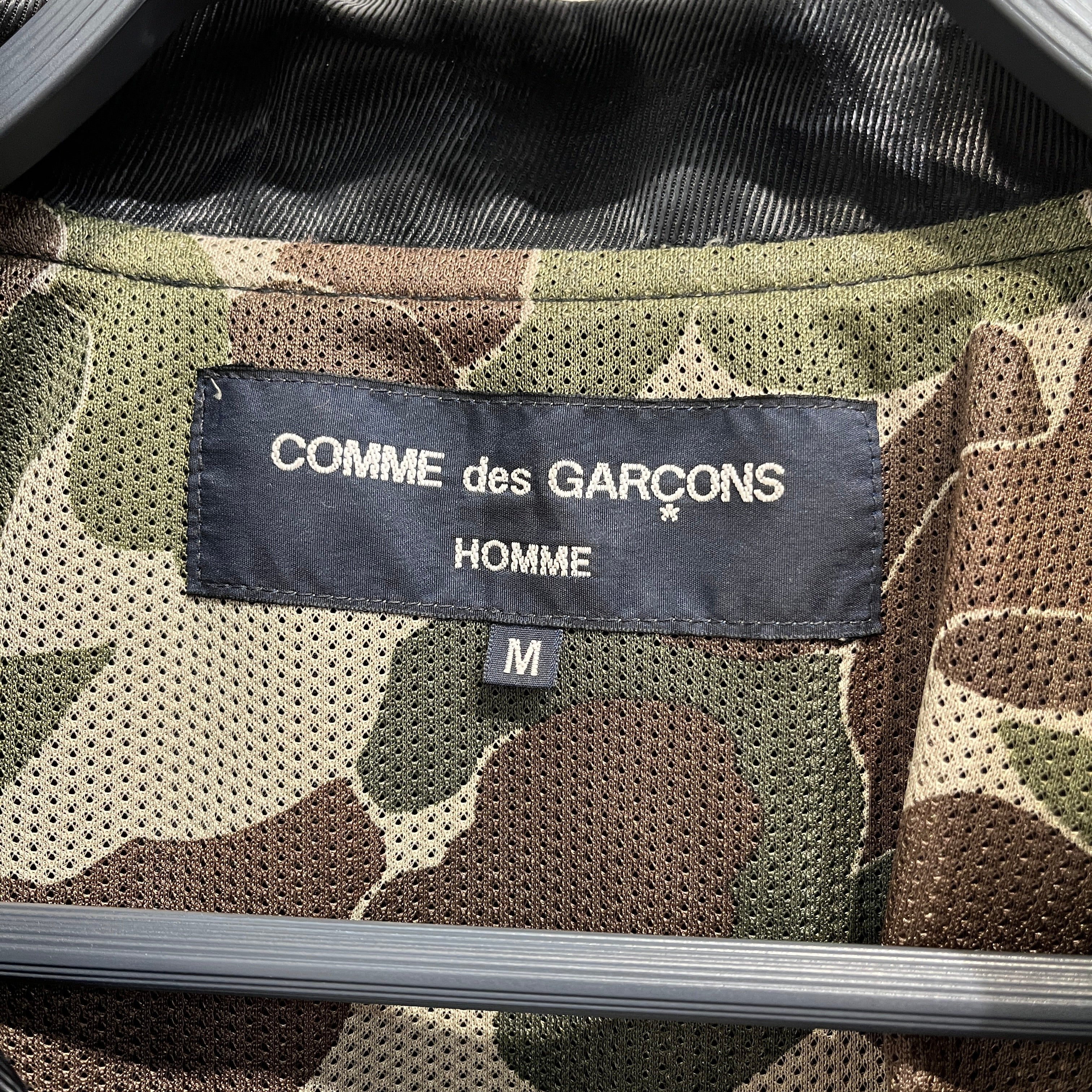 COMME des GARCONS HOMME/Leather Jkt/M/Cotton/BLK/ view 4
