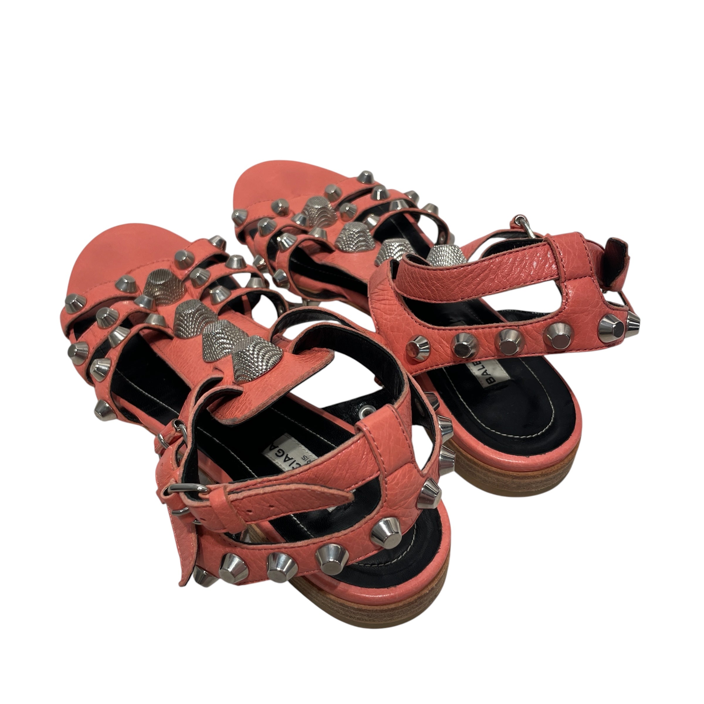 BALENCIAGA/Sandals/EU 39/Leather/PNK/Cagole Sandal view 2