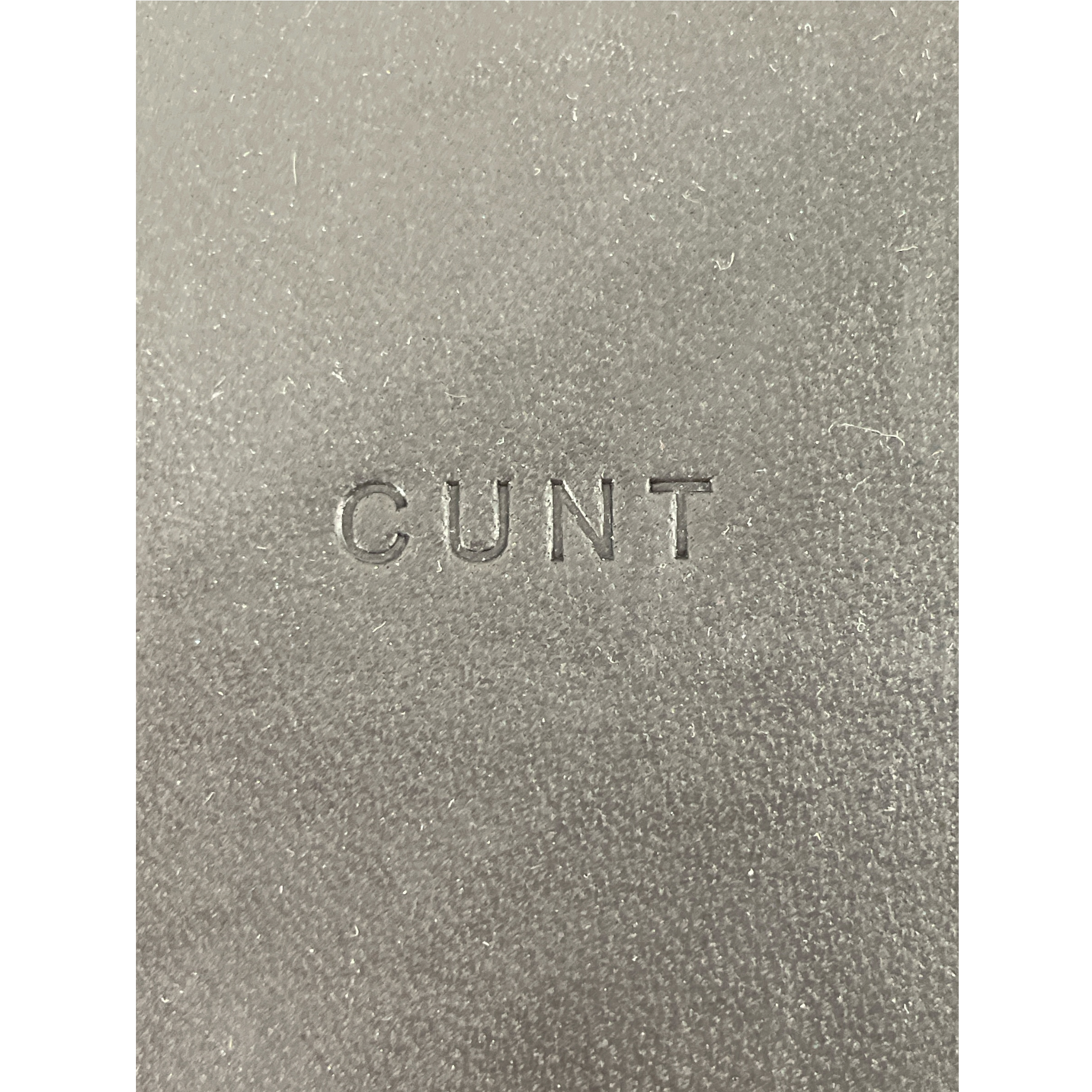 Rick Owens/Pouch/Leather/BLK/'CUNT' view 3