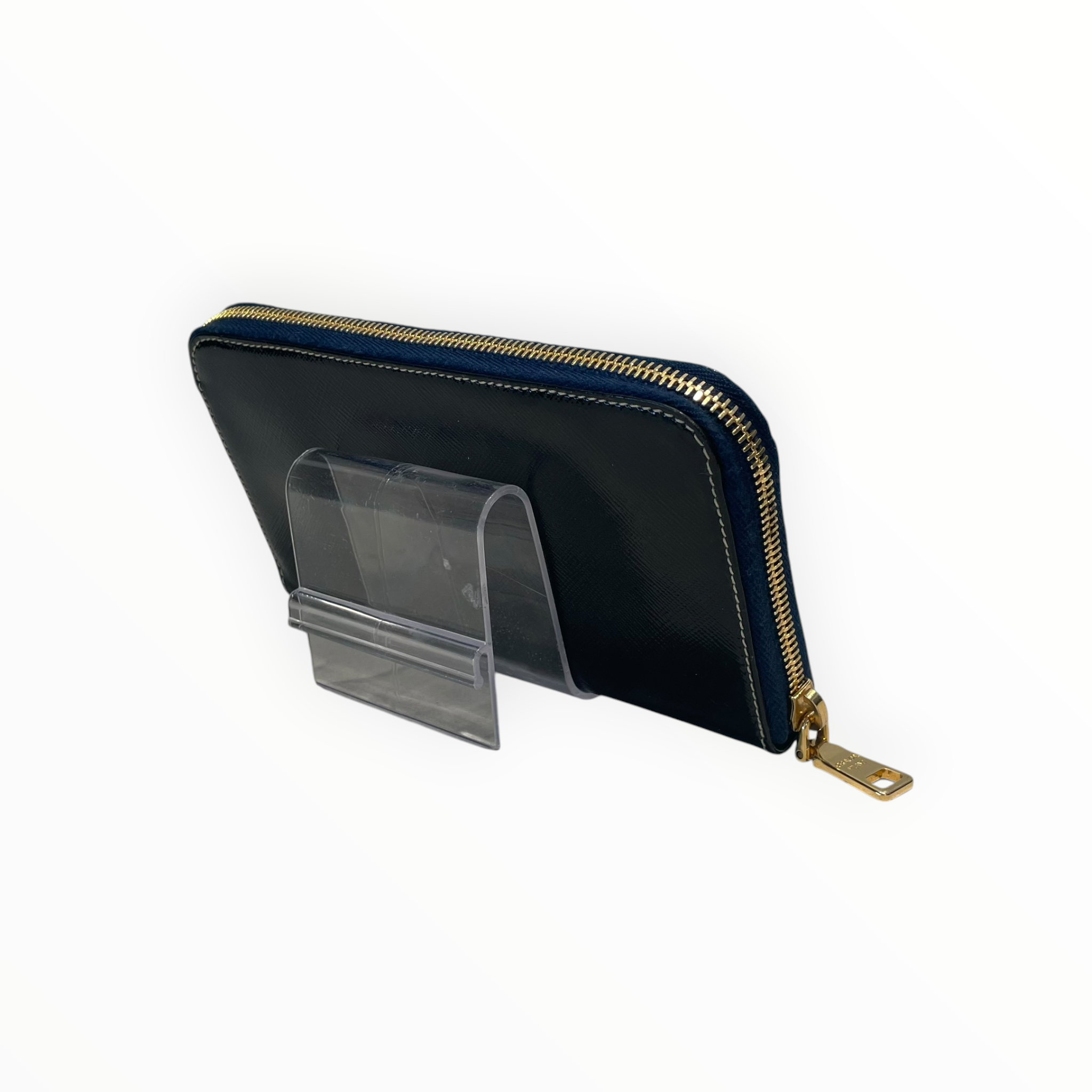 PRADA/Long Wallet/Leather/NVY/L's/SAFFIANO ALL AROUND ZIP view 2