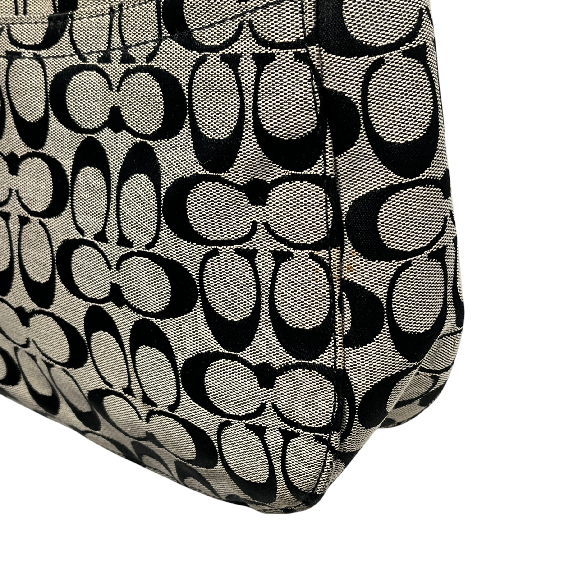 COACH/Hand Bag/All Over Print/Leather/BLK/signature chelsea messenger view 11